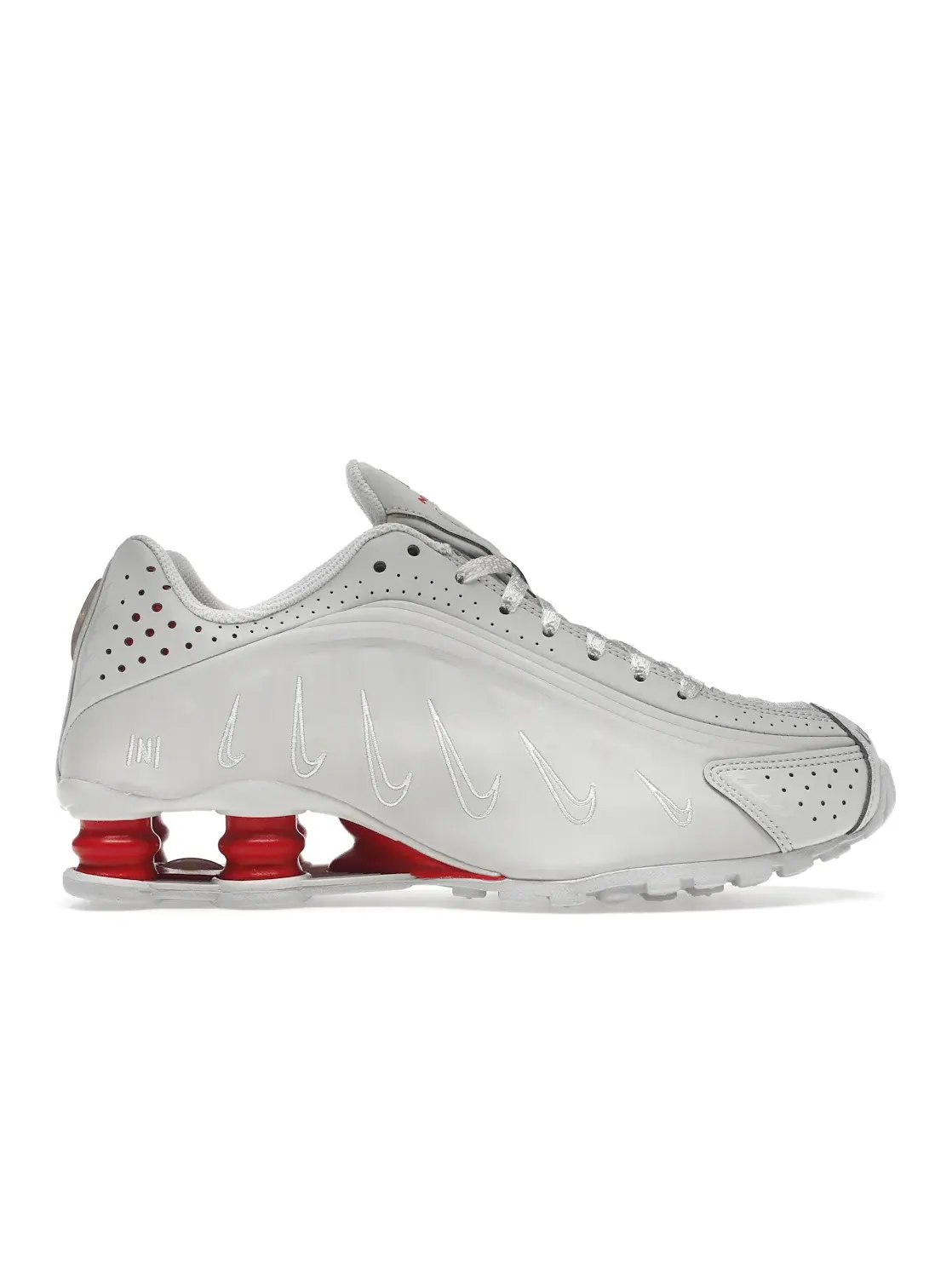 Мужские кроссовки с инновационной амортизацией Nike Shox R4 — изображение 1 из 4, платиновый/платиновый