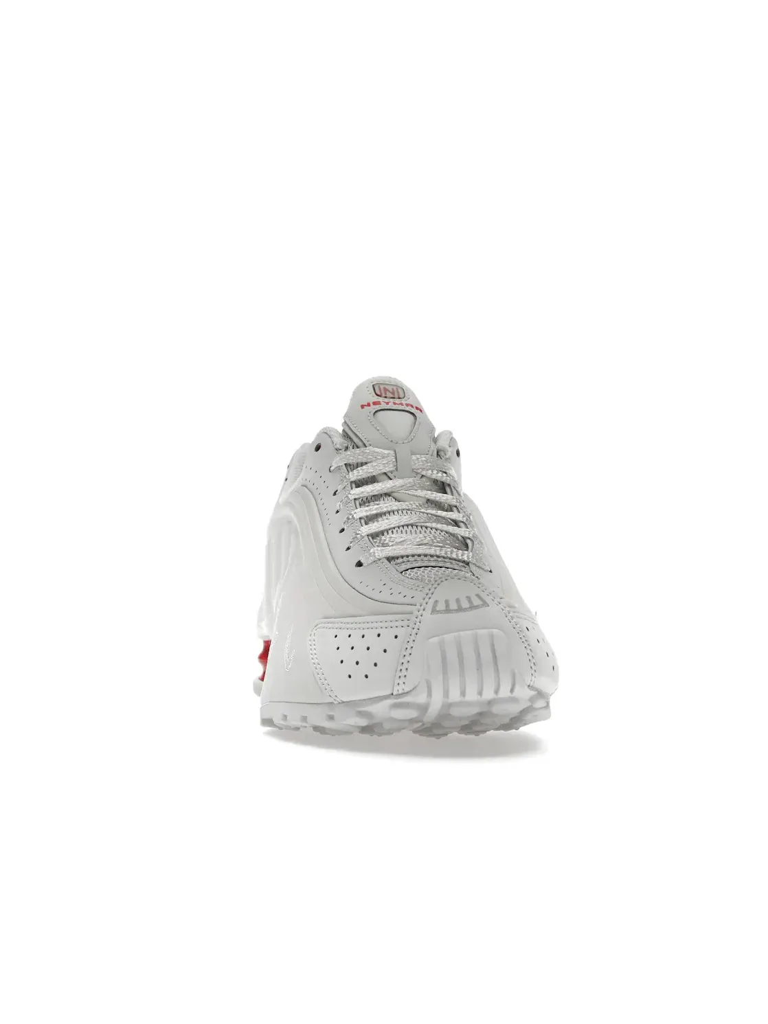Мужские кроссовки с инновационной амортизацией Nike Shox R4 — изображение 2 из 4, платиновый/платиновый