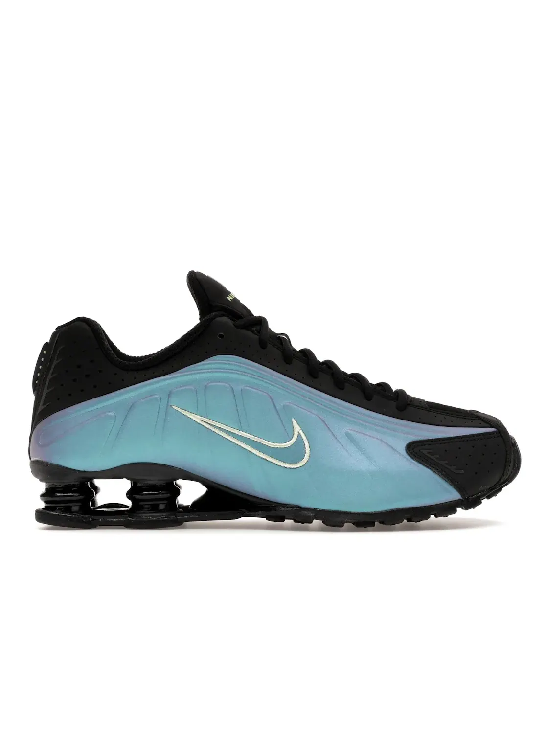 Мужские кроссовки на амортизирующих колонках Nike Shox R4 — изображение 1 из 4, светлый//черный