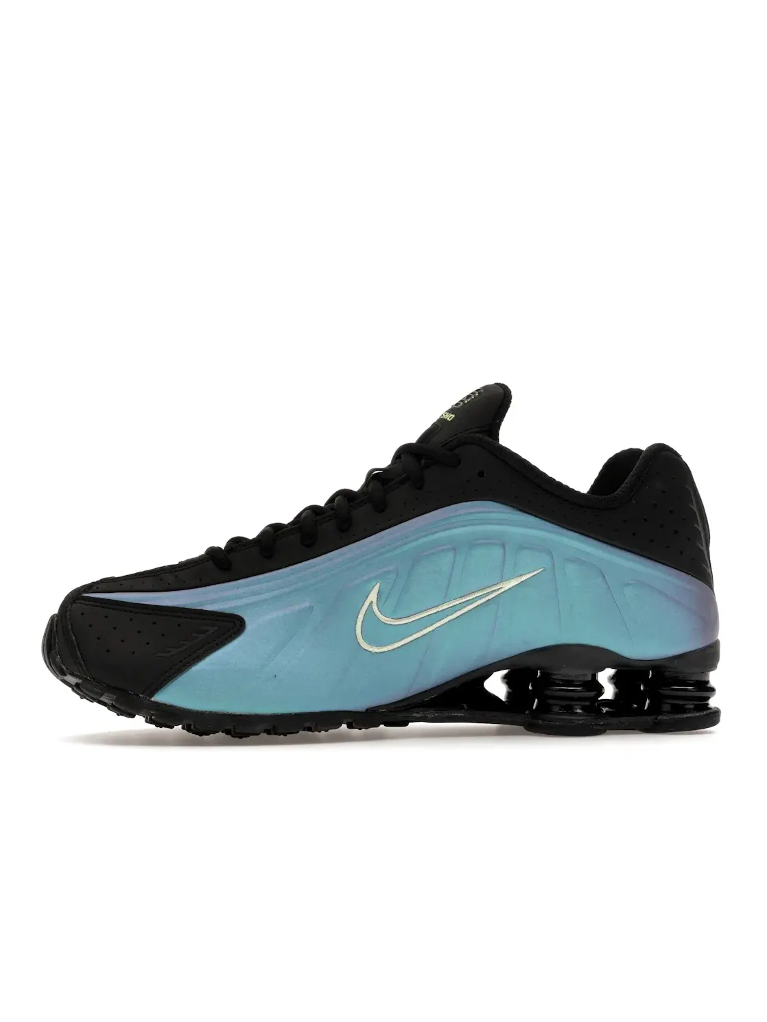 Мужские кроссовки на амортизирующих колонках Nike Shox R4 — изображение 3 из 4, светлый//черный