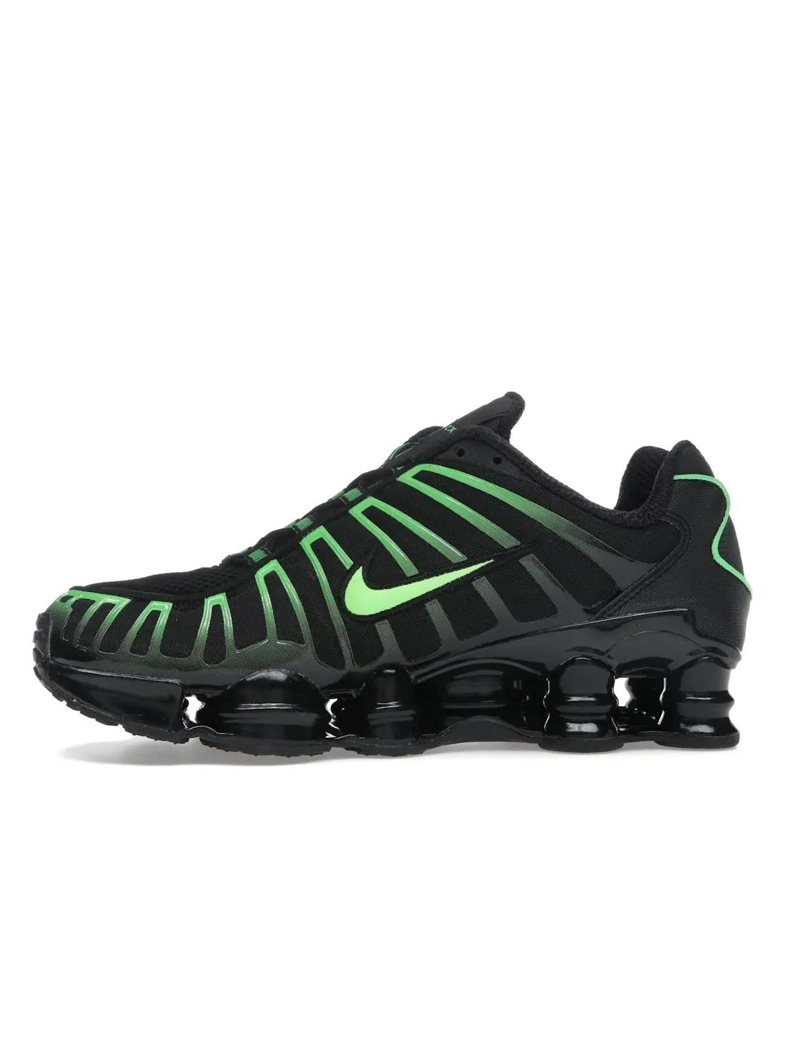 Мужские кроссовки Lifestyle Nike Shox TL — изображение 3 из 4, черный/черный/зеленый