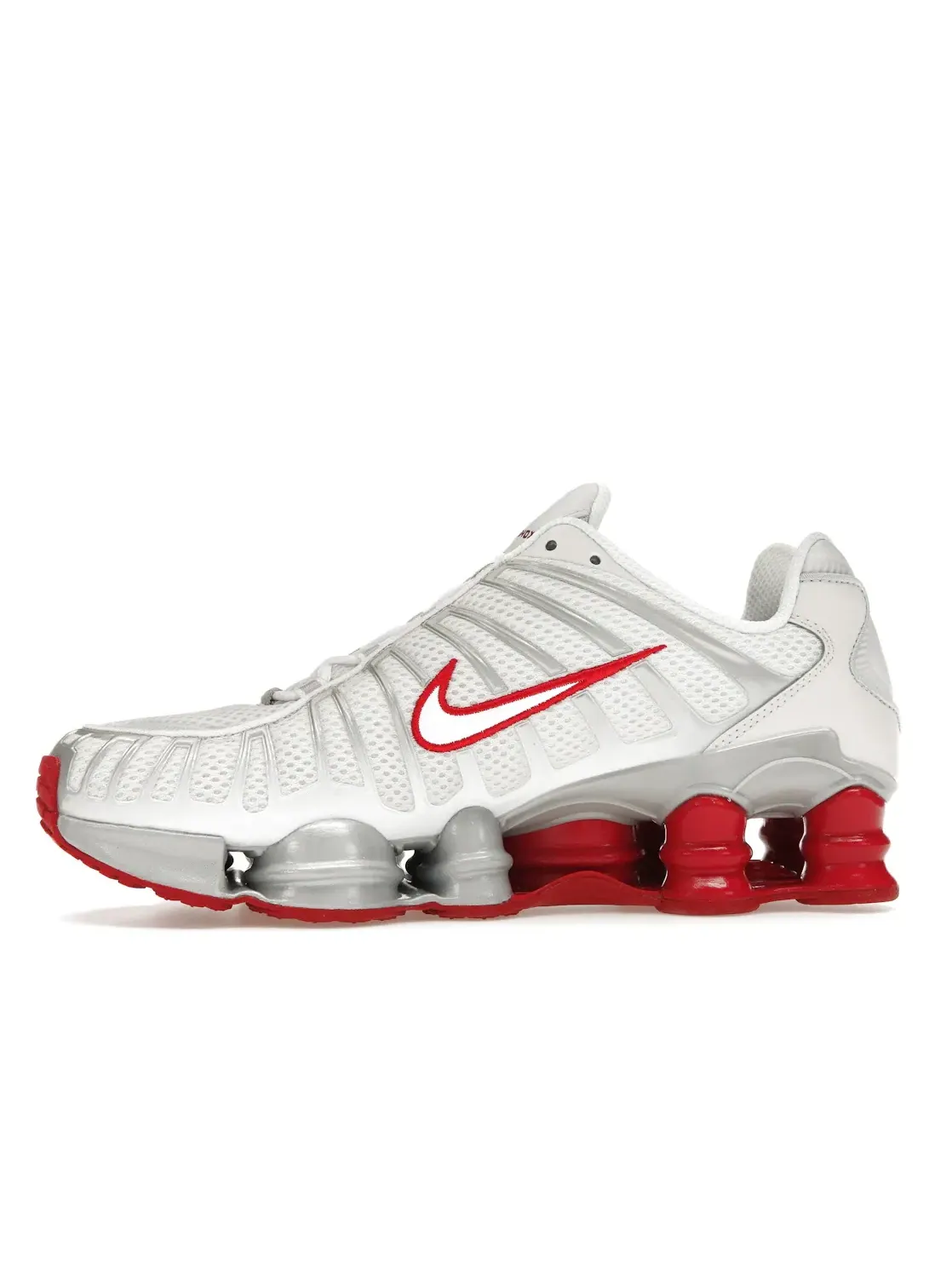 Женские кроссовки Lifestyle Nike Shox TL — изображение 3 из 4, платиновый/белый/красный
