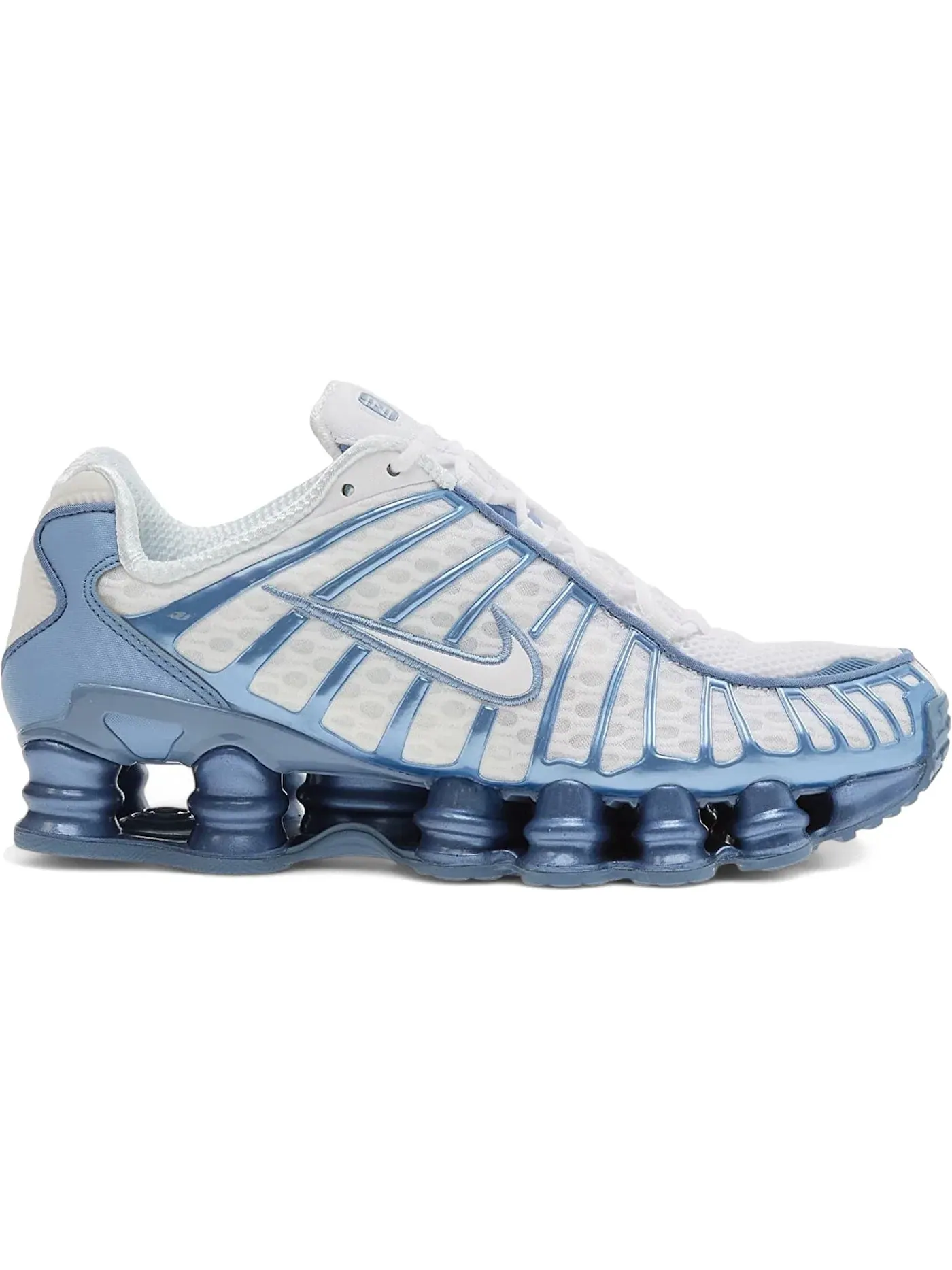 Женские кроссовки для повседневной носки с амортизацией Nike Shox TL Nike — изображение 1 из 1, белый/синий