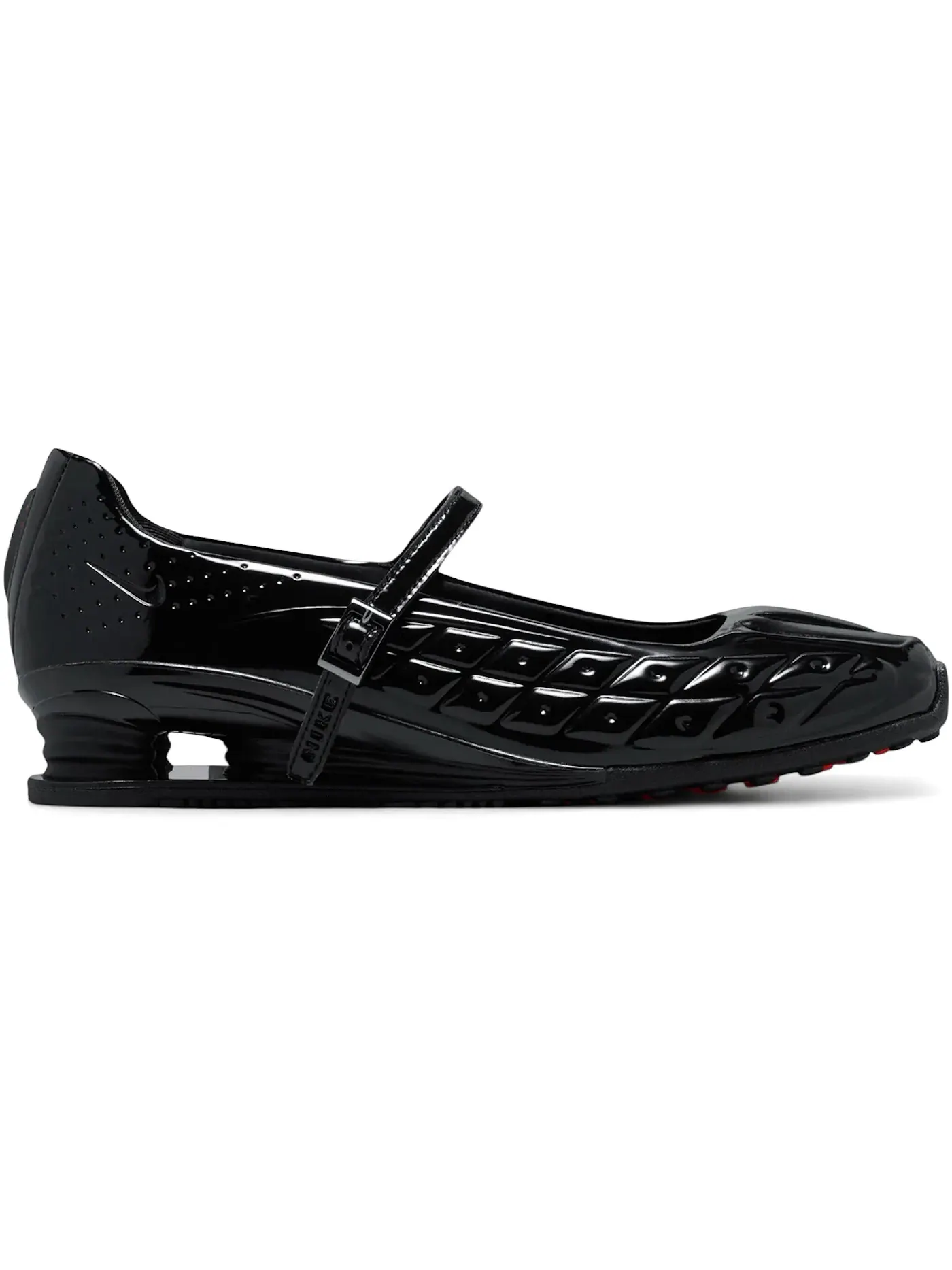 Женские кроссовки с пряжкой Nike Shox Z Calistra — изображение 1 из 1, черный/черный/черный