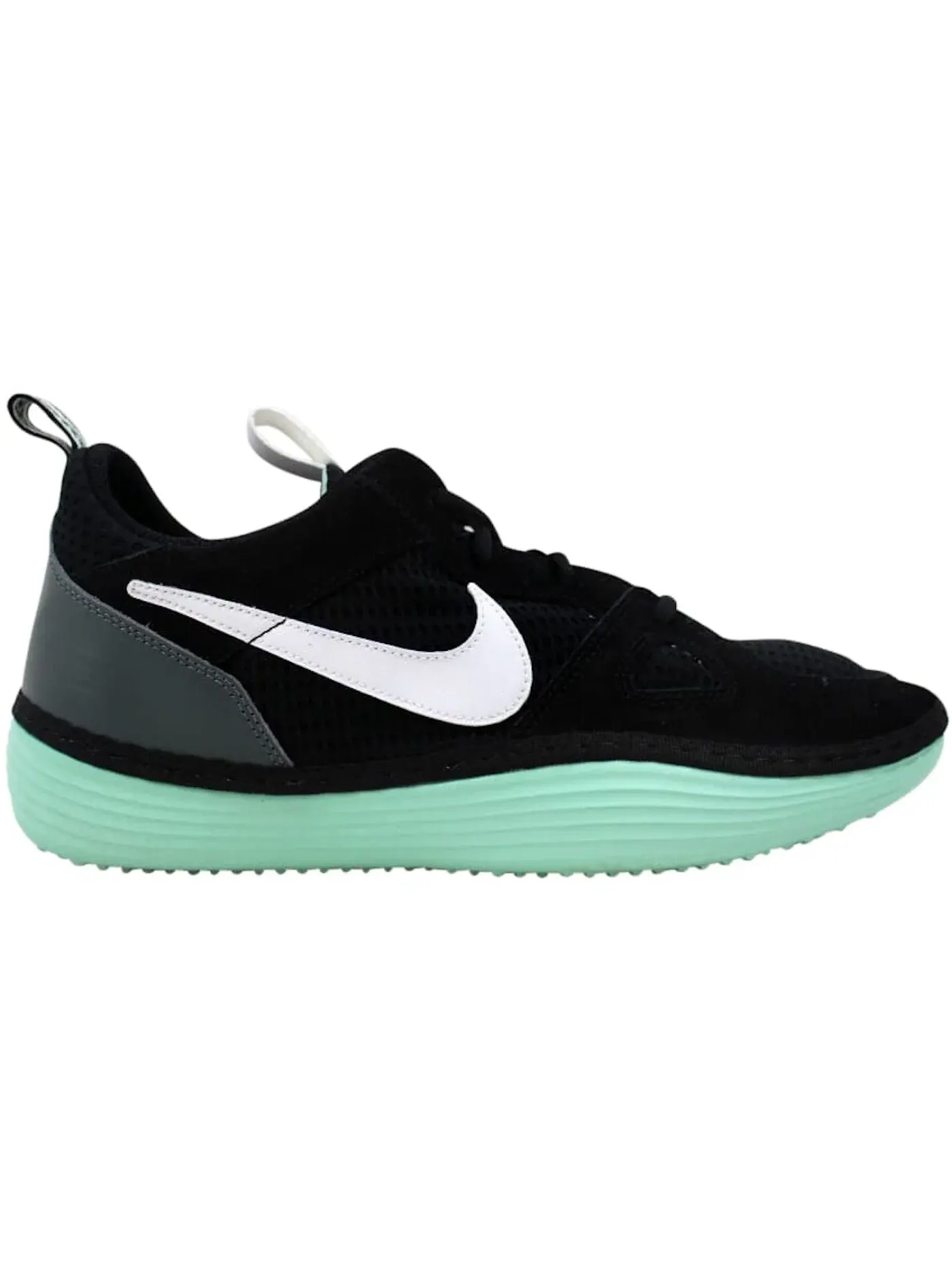 Мужские кроссовки для повседневной носки Nike Solarsoft Run Nike — изображение 1 из 1, черный/белый серый