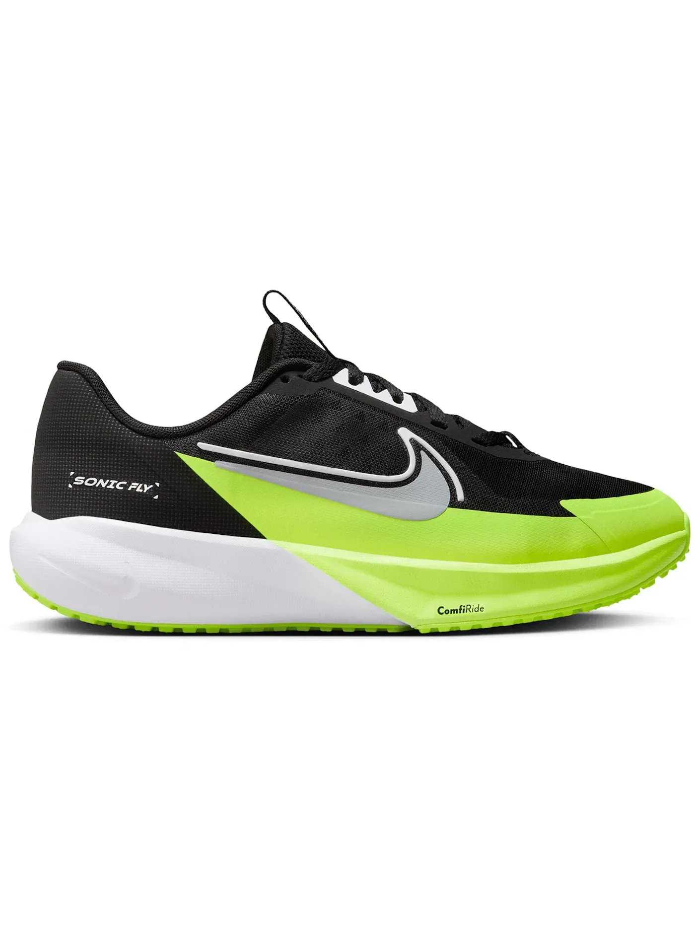 Детские кроссовки для мальчиков с контрастными вставками Nike Sonic Fly Nike — изображение 1 из 1, черный/белый//серый