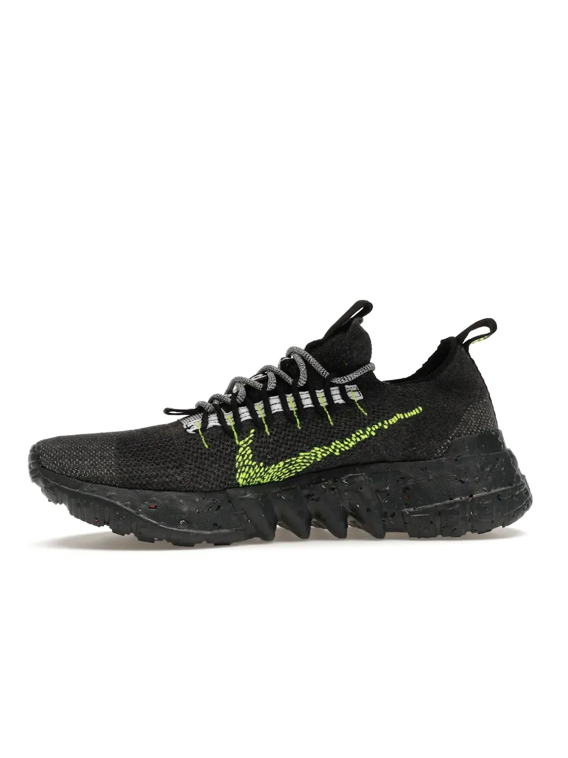Мужские кроссовки с переработанных материалов Nike Space Hippie 01 — изображение 3 из 4, белый/черный