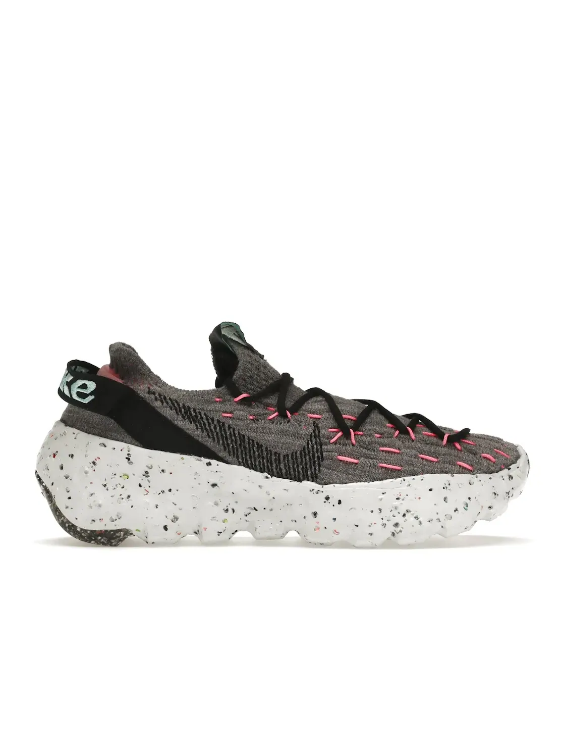 Женские кроссовки из переработанных материалов Nike Space Hippie 04 — изображение 1 из 4, серый/розовый//черный