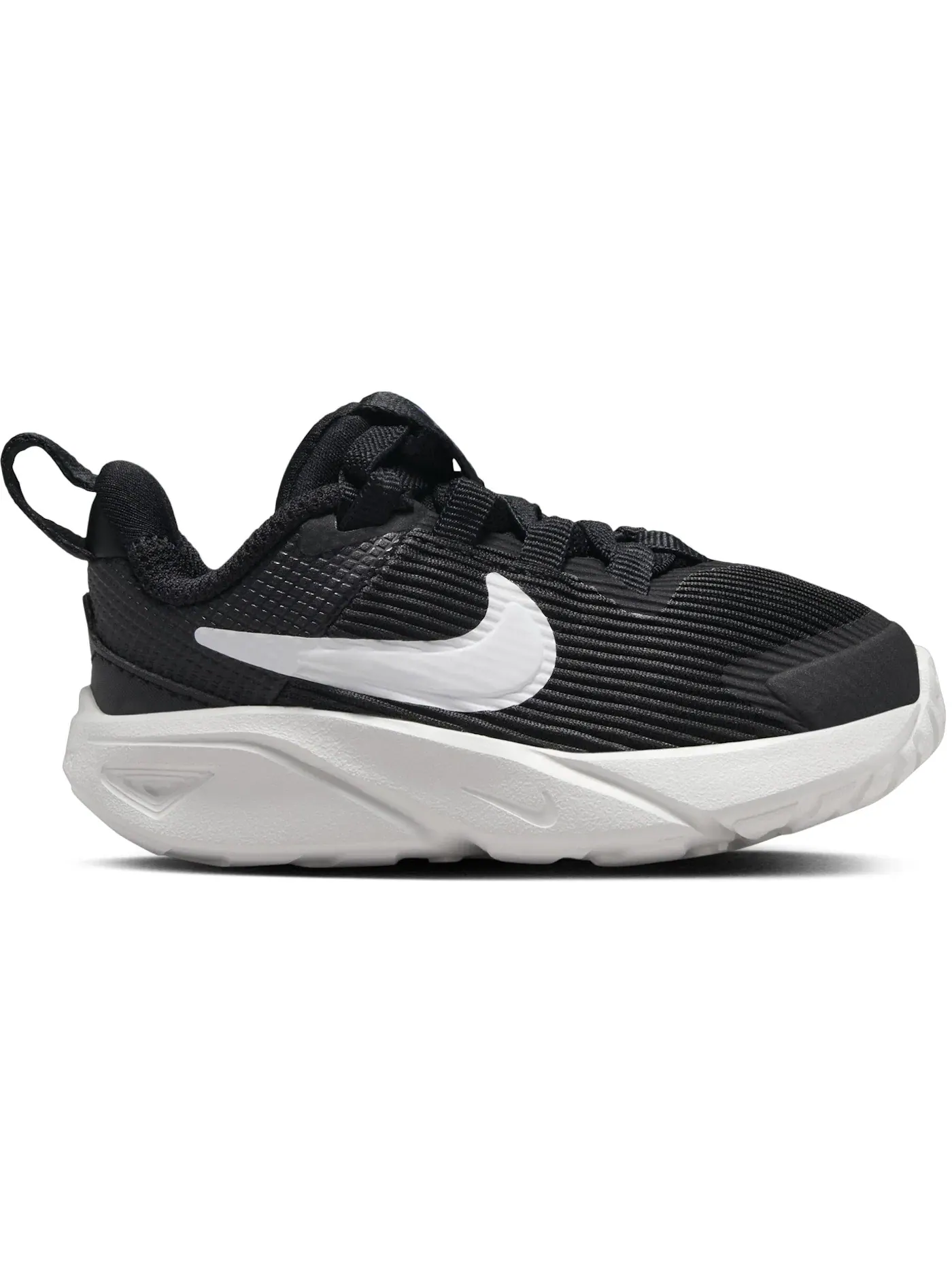 Детские кроссовки с длинным шнурком Nike Star Runner 4 — изображение 1 из 1, черный/синий//белый