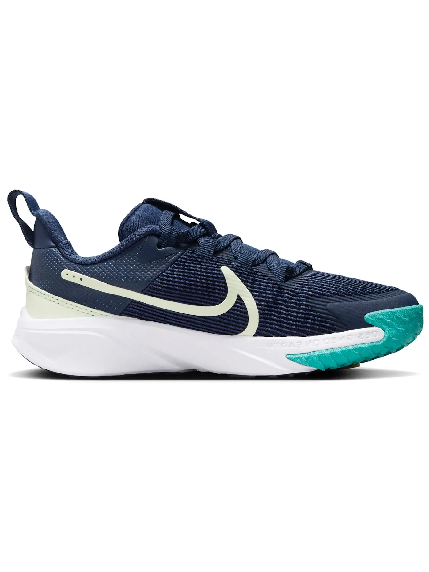 Детские кроссовки беговые Star Runner 4 Nike — изображение 1 из 1, темно-синий//белый