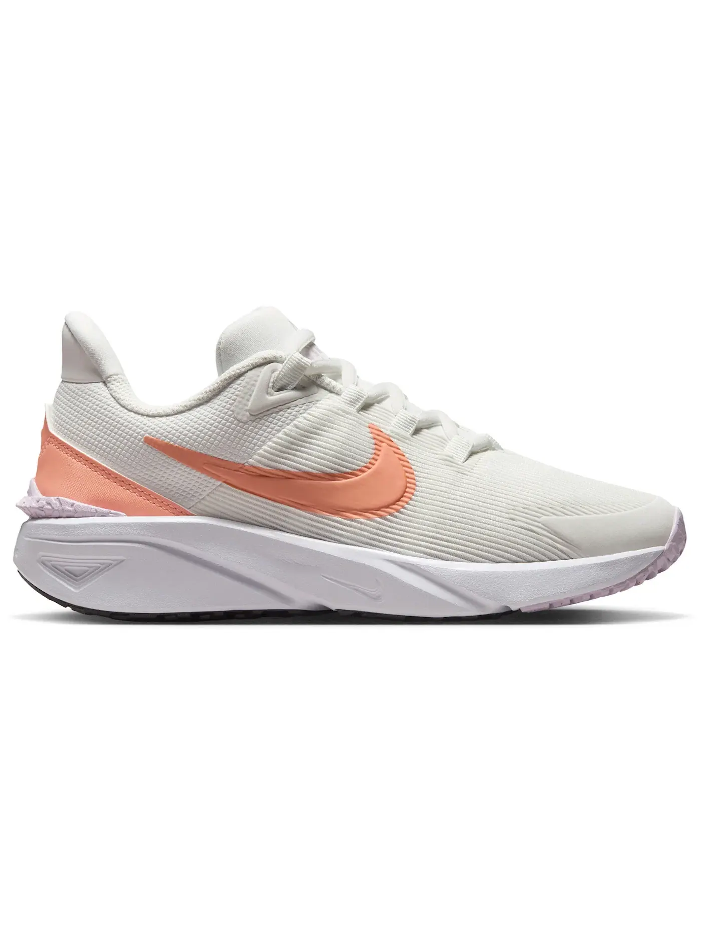 Детские кроссовки для бега с сетчатым верхом Nike Star Runner 4 Nike — изображение 1 из 1, белый/белый/черный