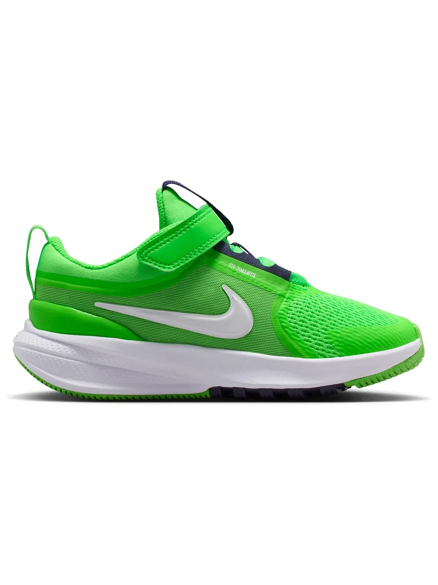 Детские кроссовки для мальчиков с шнуровкой Nike Star Runner 5 Nike — изображение 1 из 1, зеленый/фиолетовый/белый