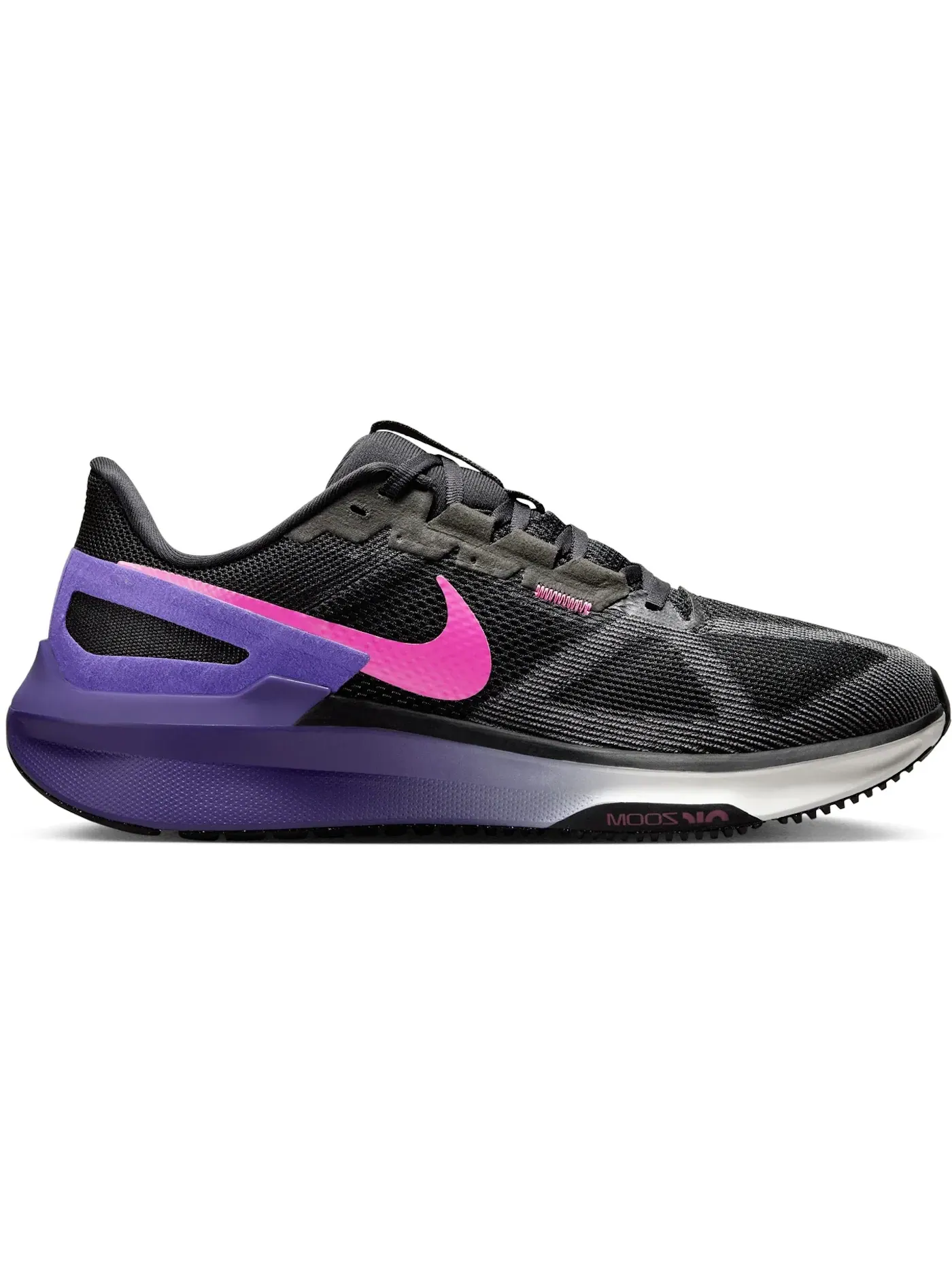 Мужские кроссовки для бега Nike Structure 25 — изображение 1 из 1, черный//фиолетовый