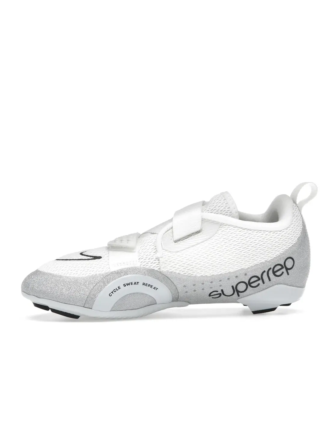 Женские кроссовки для тренировок Nike SuperRep Cycle 2 Next Nature Premium — изображение 3 из 4, белый платиновый черный