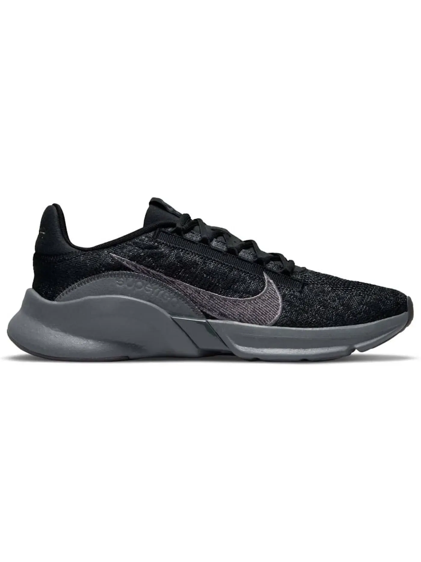 Мужские кроссовки для тренировок Nike SuperRep Go 3 Flyknit Nike — изображение 1 из 1, черный/-серый