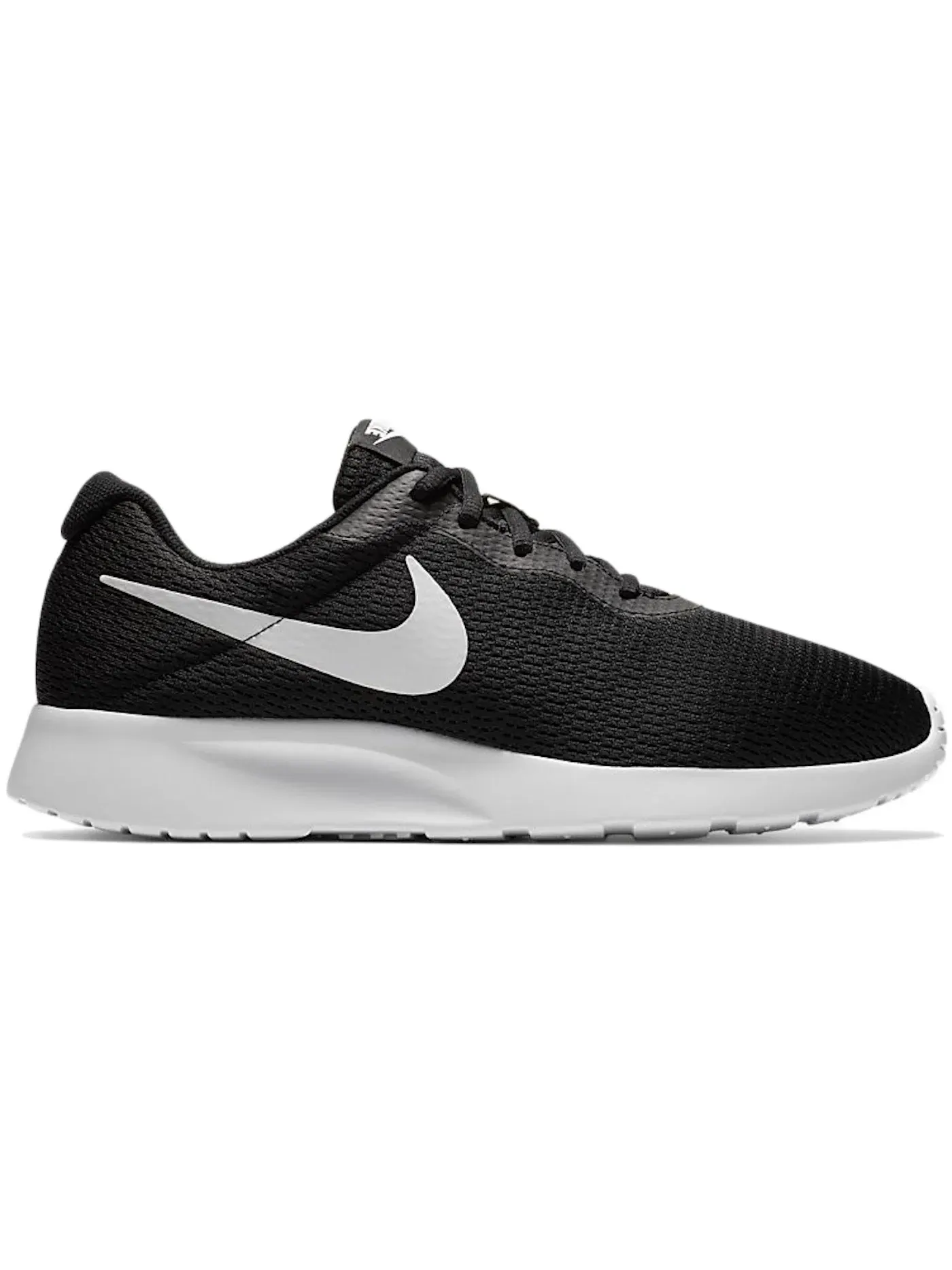 Мужские кроссовки повседневные Nike Tanjun Wide 4E Nike — изображение 1 из 1, черный/черный-белый