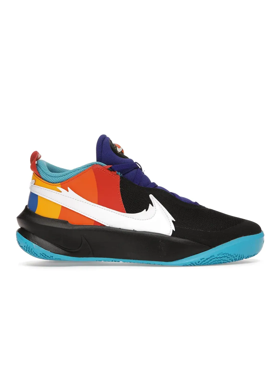 Детские кроссовки для мальчиков с длинным шнурком Nike Team Hustle D 10 SE — изображение 1 из 4, черный/-оранжевый-белый