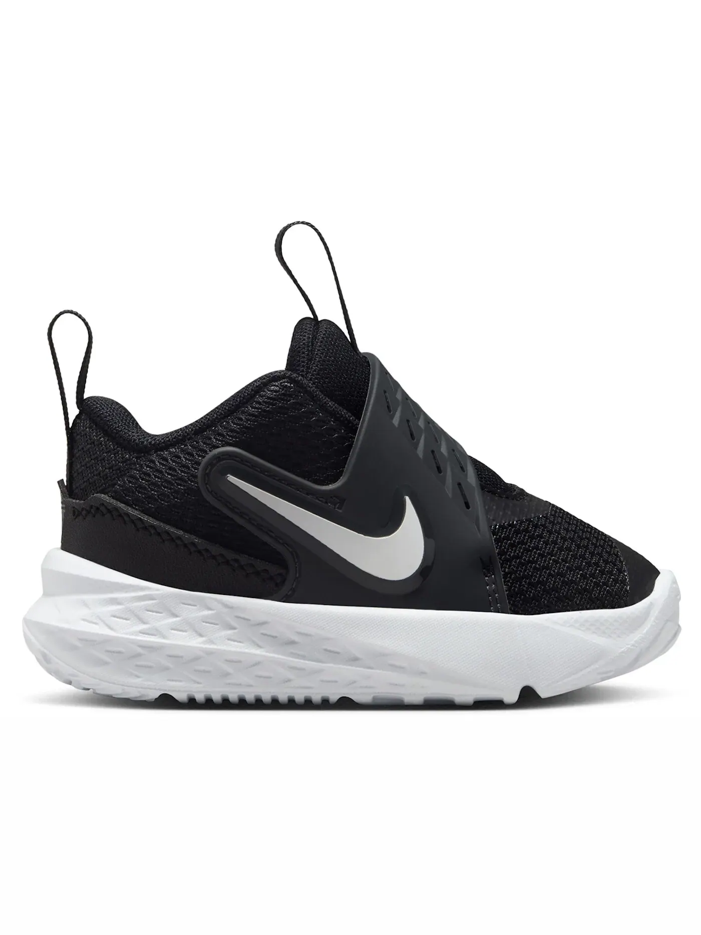 Детские кроссовки для мальчиков Nike Team Hustle D 12 Nike — изображение 1 из 1, черный//белый