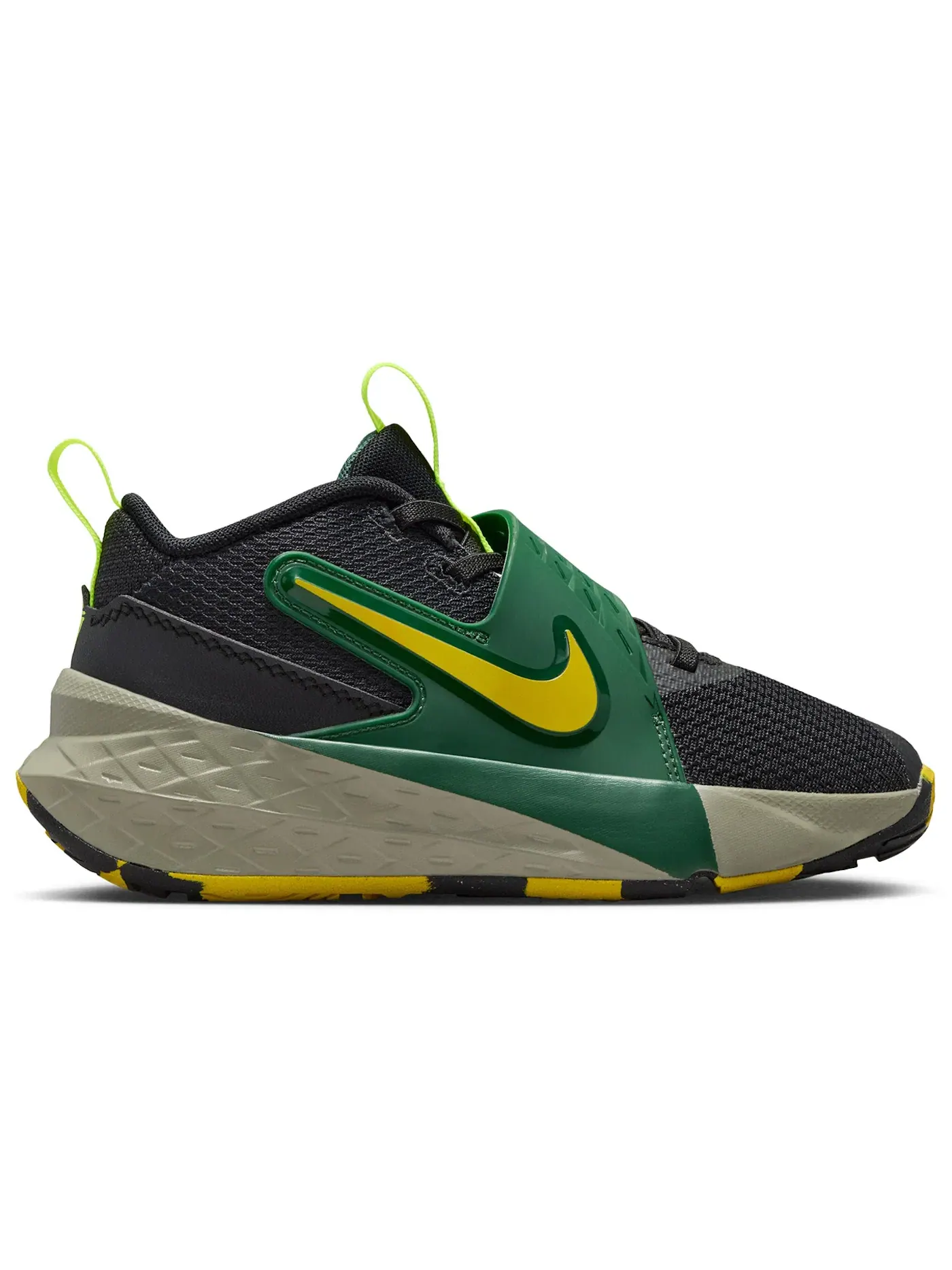 Детские кроссовки спортивные Nike Team Hustle D 12 Nike — изображение 1 из 1, черный//светлый/яркий