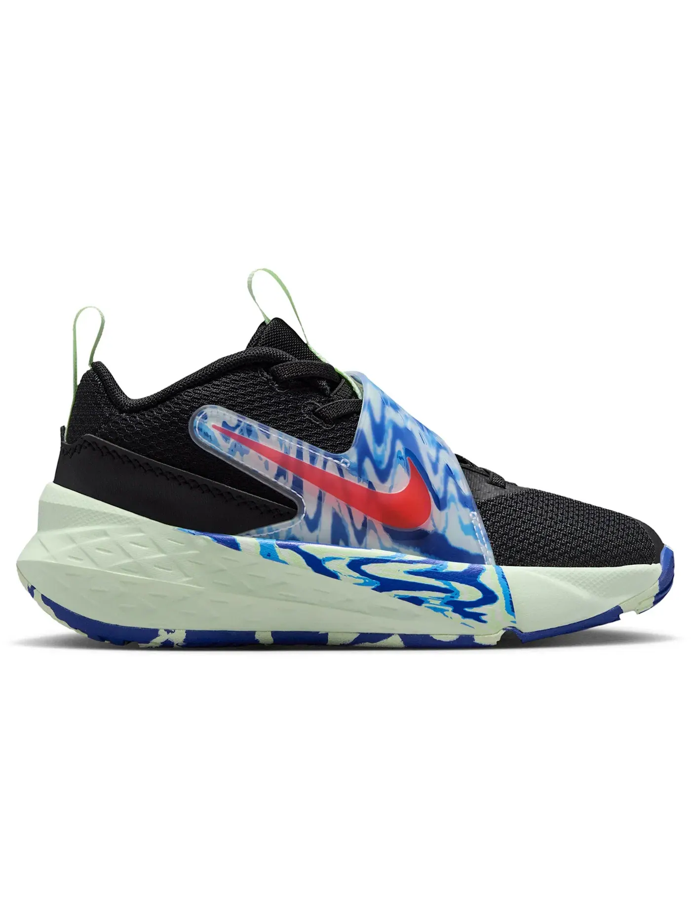 Детские кроссовки для мальчиков с кроссовками Nike Team Hustle D 12 Nike — изображение 1 из 1, черный///яркий