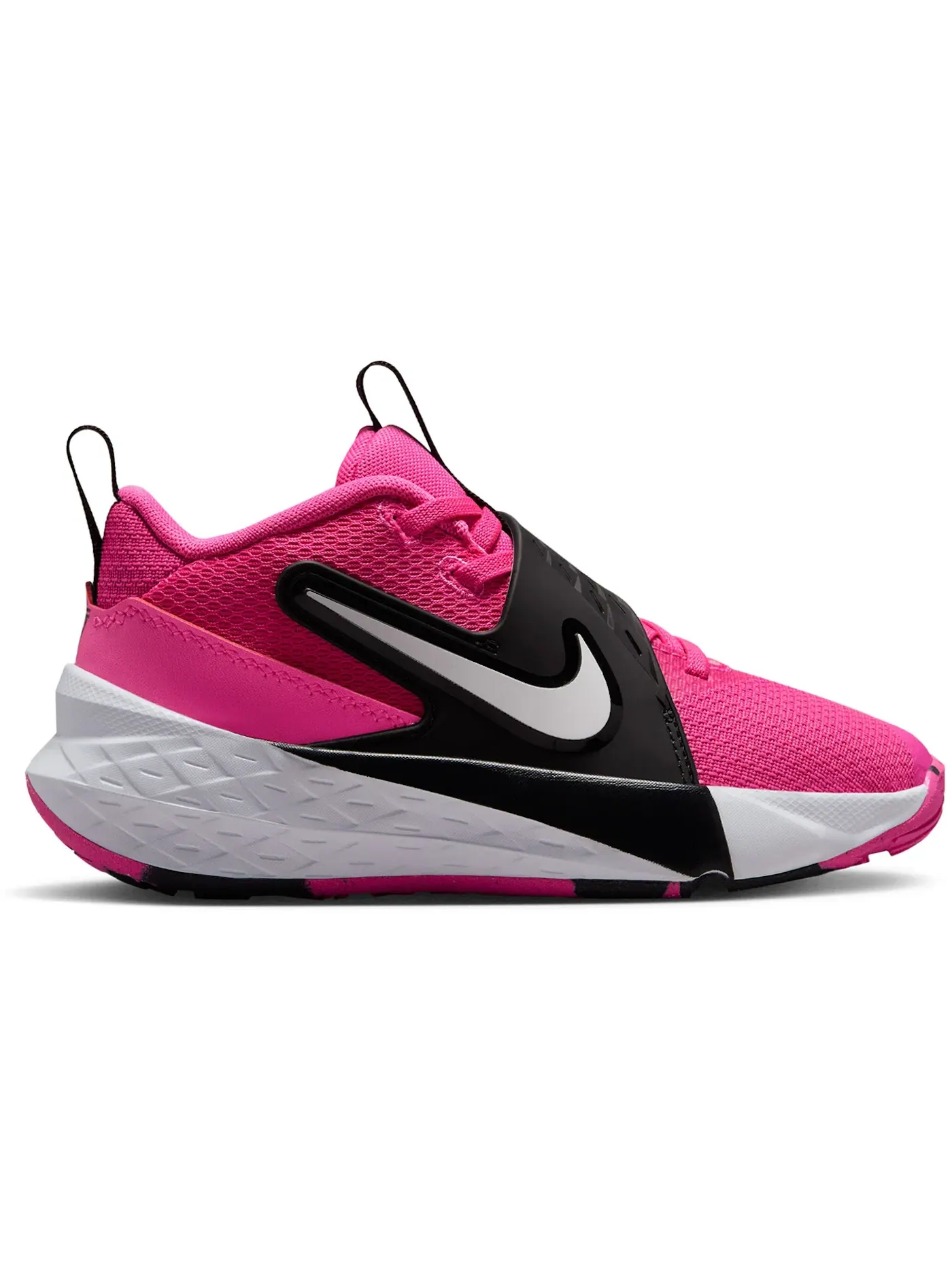 Детские кроссовки для мальчиков с высокой производительностью Nike Team Hustle D 12 Nike — изображение 1 из 1, черный белый