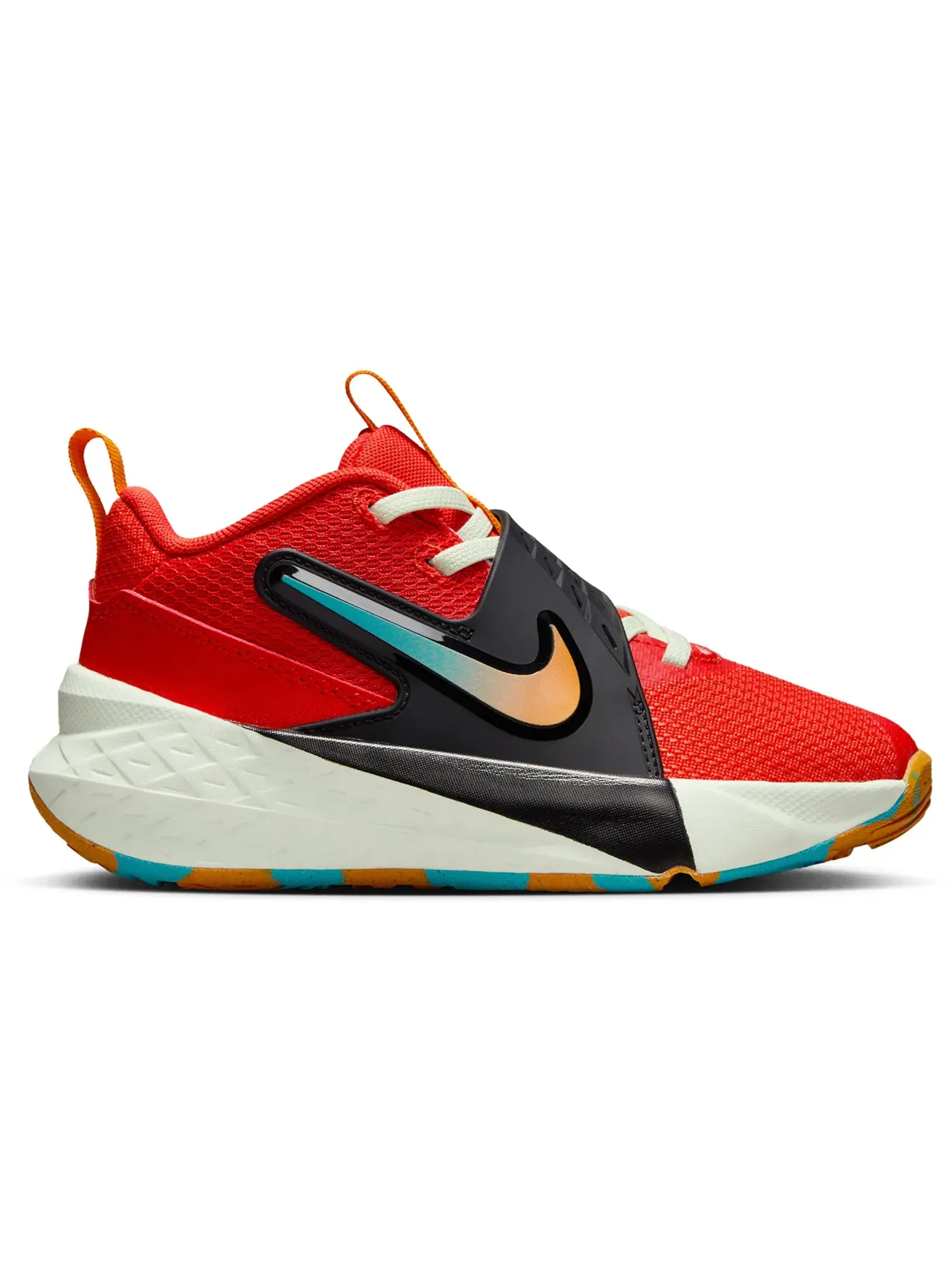 Детские кроссовки для мальчиков с принтом Nike Team Hustle D 12 Nike — изображение 1 из 1, красный///оранжевый