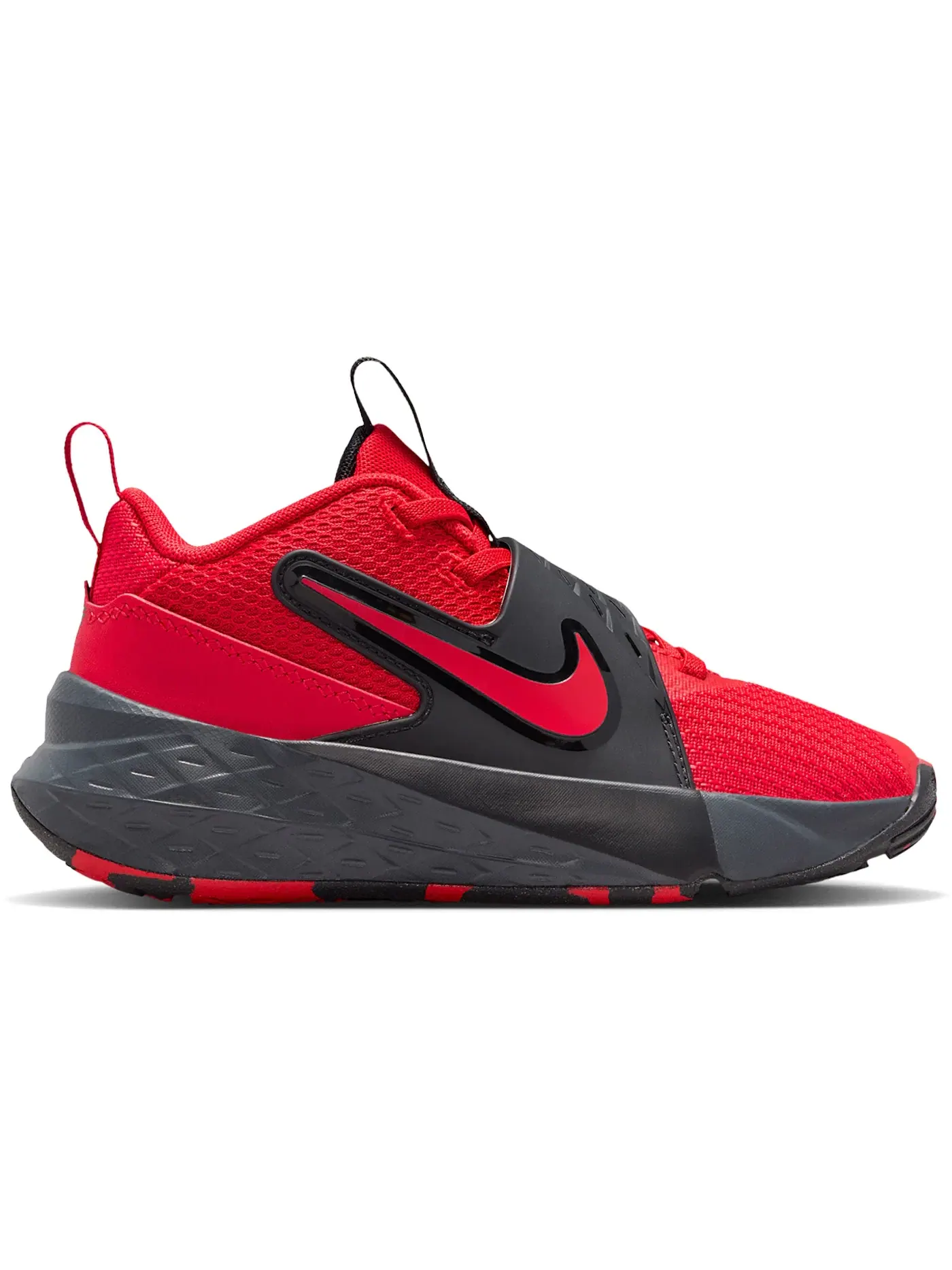 Детские кроссовки для мальчиков с амортизацией Nike Team Hustle D 12 Nike — изображение 1 из 1, красный/черный//красный