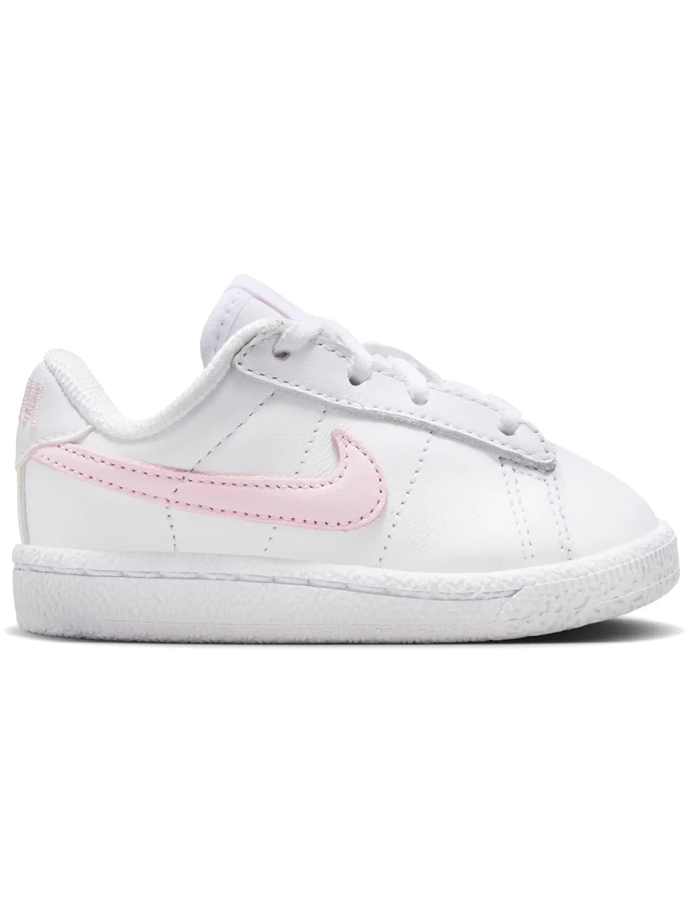 Детские кроссовки для девочек с кожаным верхом Nike Tennis Classic — изображение 1 из 1, белый/розовый