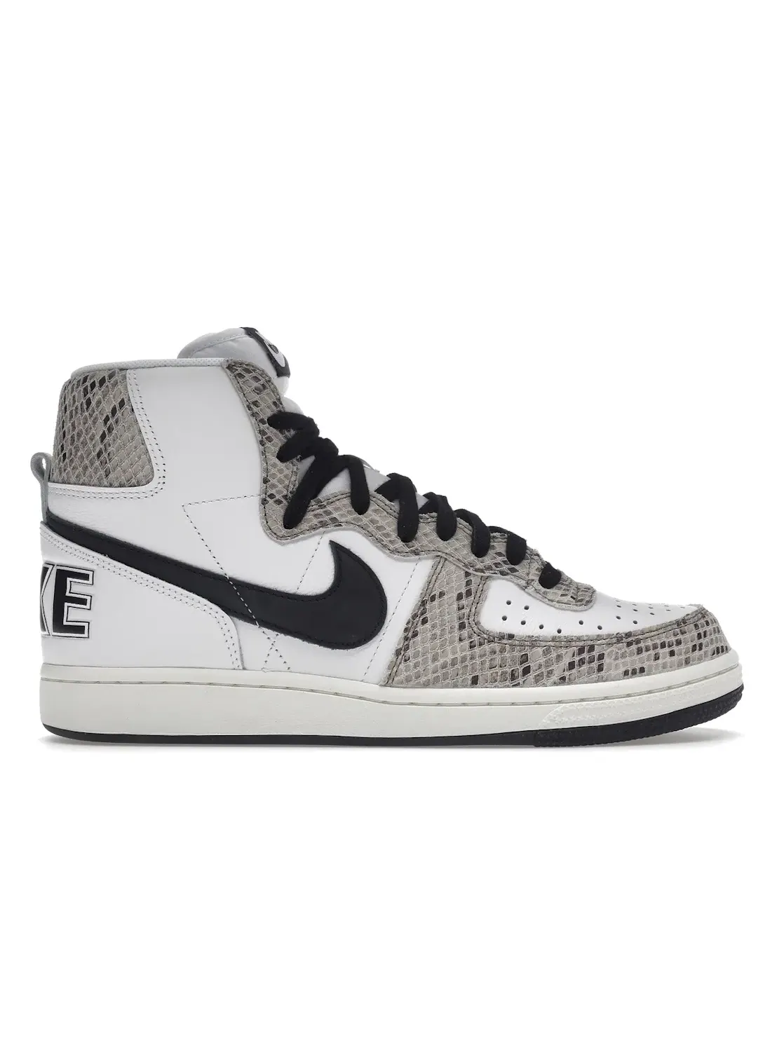 Мужские кроссовки с змеиным принтом Nike Terminator High — изображение 1 из 4, белый/черный