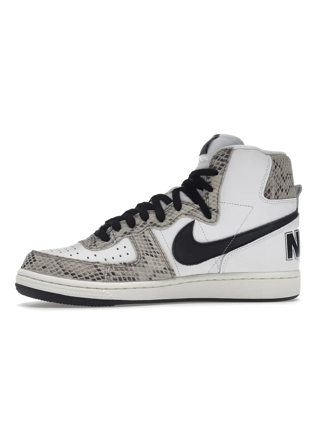 Мужские кроссовки с змеиным принтом Nike Terminator High — изображение 3 из 4, белый/черный