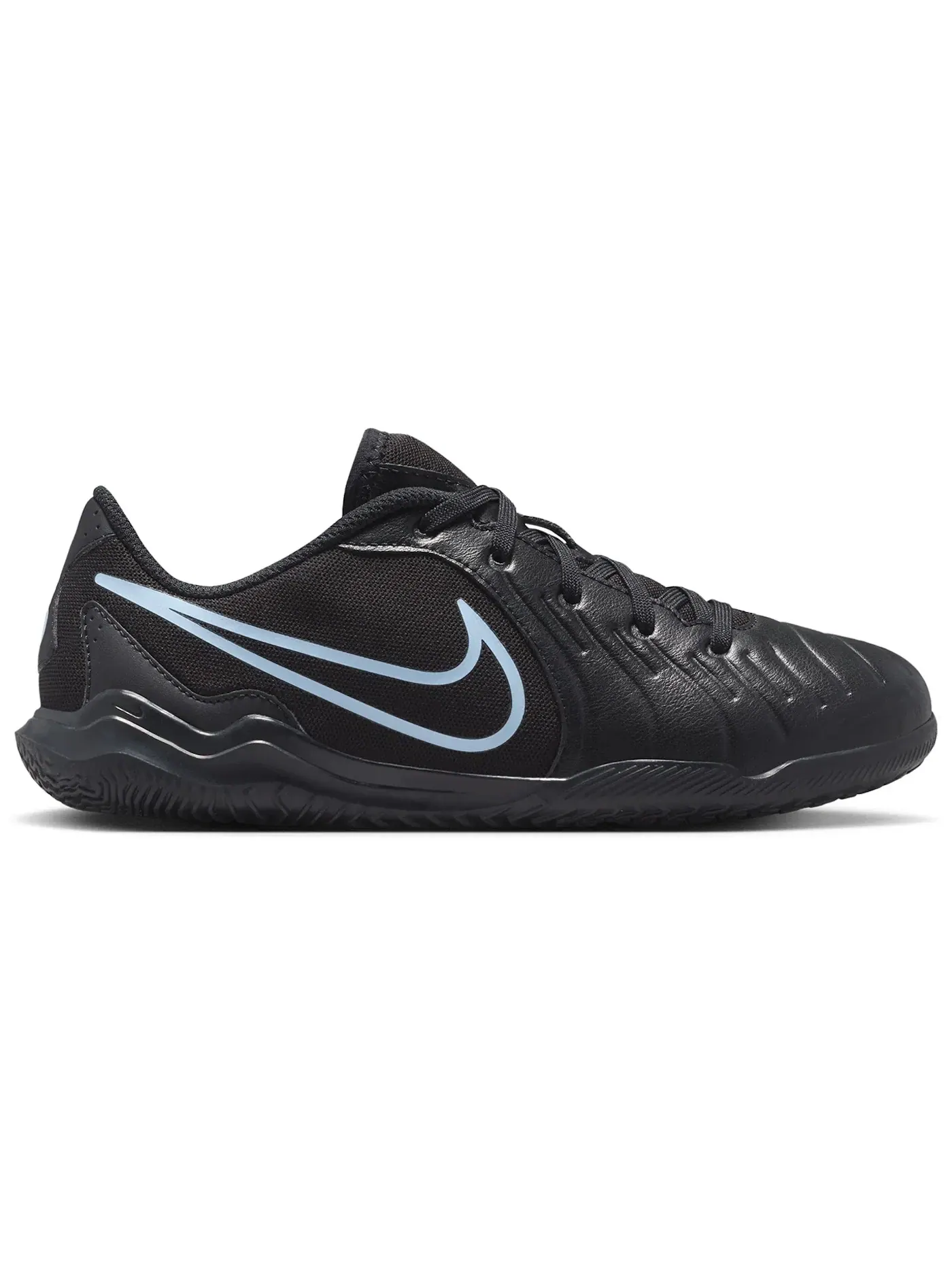 Детские кроссовки для футбола с принтом Nike Tiempo Legend 10 Club IC Shadow Pack Nike — изображение 1 из 1, черный/черный