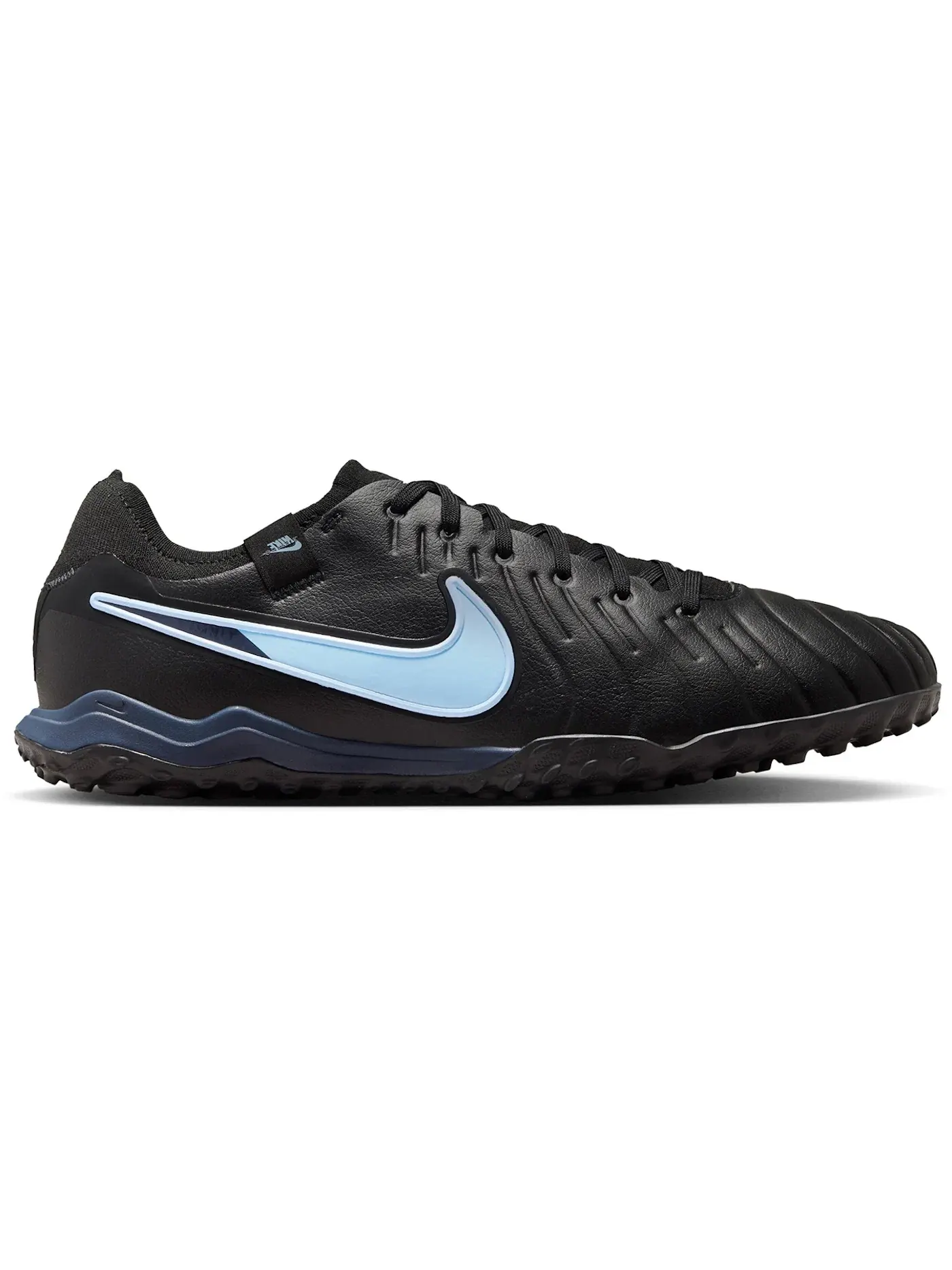 Мужские кроссовки с кожаным верхом Nike Tiempo Legend 10 Pro TF — изображение 1 из 1, черный/черный