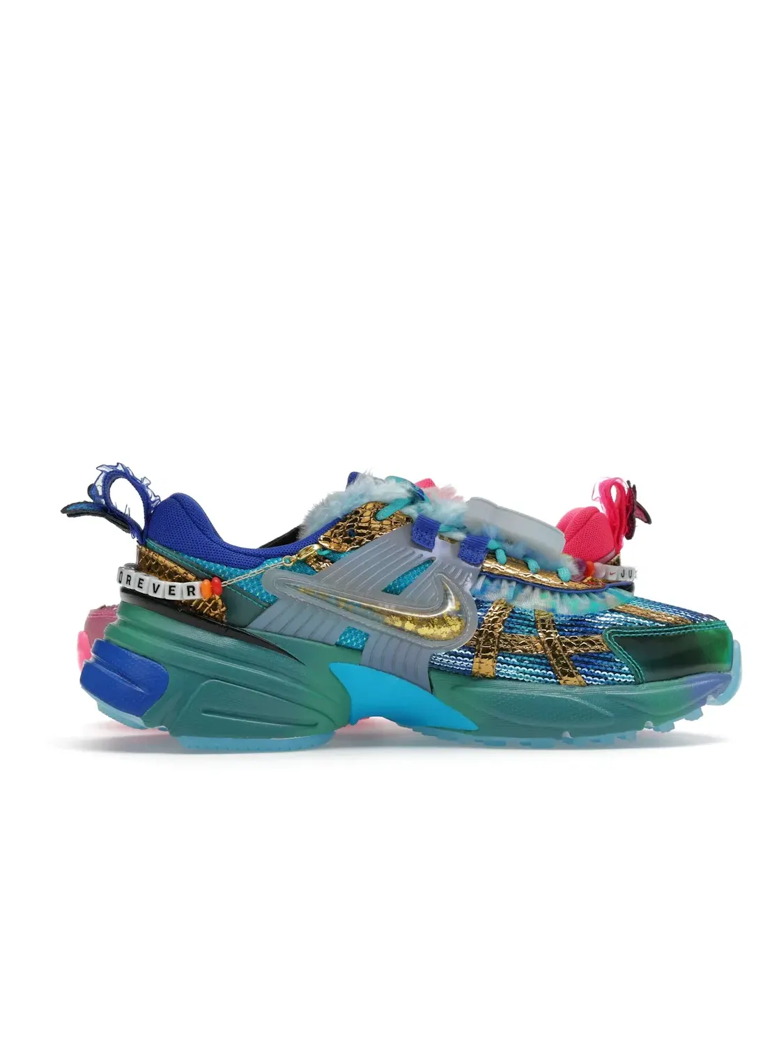 Женские кроссовки Lifestyle с многоцветным дизайном Nike V2K Run — изображение 3 из 4, мульти-/мульти