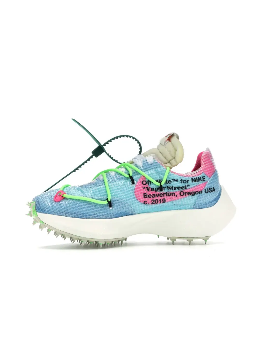 Женские кроссовки с принтом Nike Vapor Street Nike — изображение 3 из 4, синий/желтый