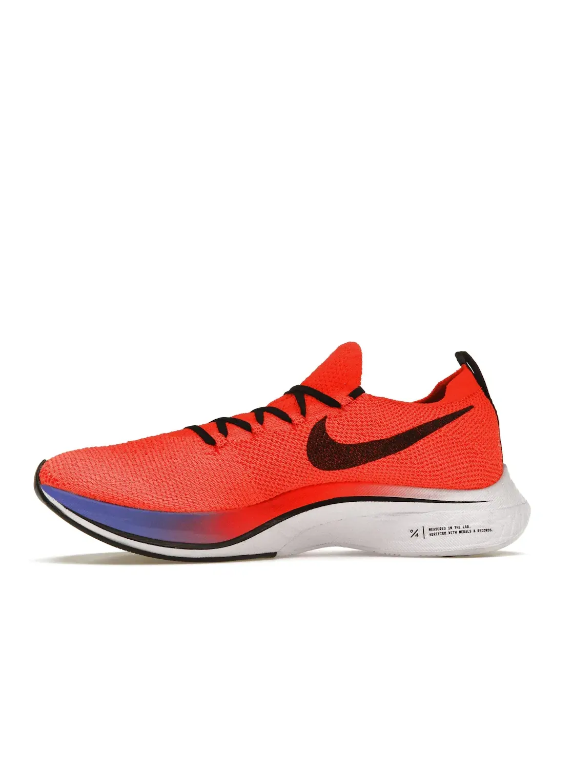 Мужские кроссовки для бега с карбоновой пластиной Nike VaporFly 4% Flyknit — изображение 3 из 4, яркий/черный--белый