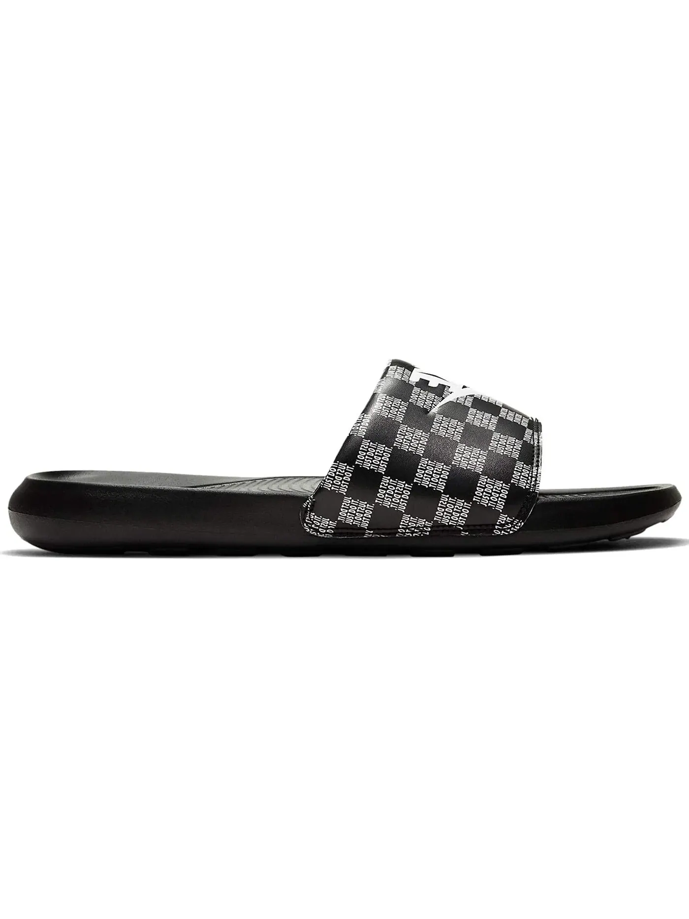 Мужские шлепанцы с принтом Nike Victori One Slide Nike — изображение 1 из 1, черный/белый
