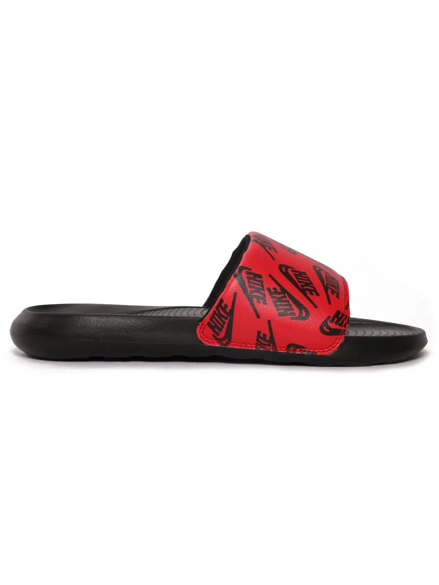 Мужские сланцы с логотипом Nike Victori One Slide — изображение 1 из 1, черный/красный