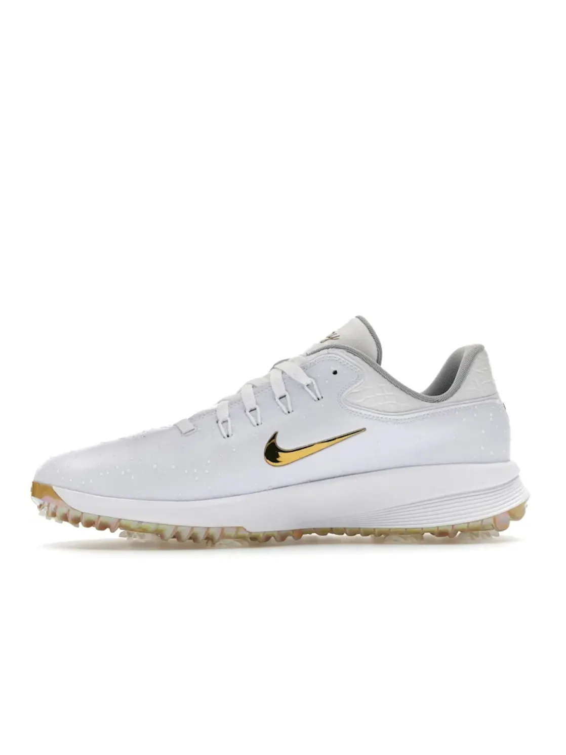 Мужские гольф-туфли с шипами Nike Victory Pro 4 NRG — изображение 3 из 4, белый/золотистый