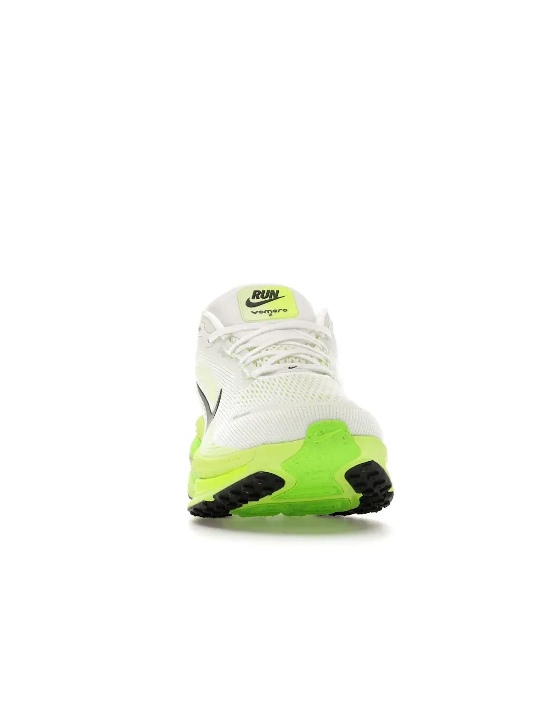 Мужские кроссовки для бега с ярким дизайном Nike Vomero 18 Nike — изображение 2 из 4, белый/зеленый//черный