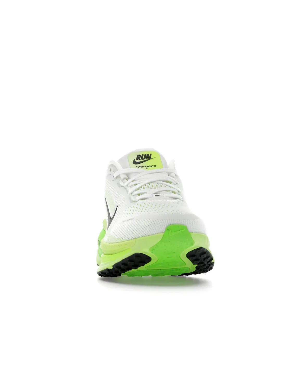 Женские кроссовки для бега Nike Vomero 18 Nike — изображение 2 из 4, белый/зеленый//черный