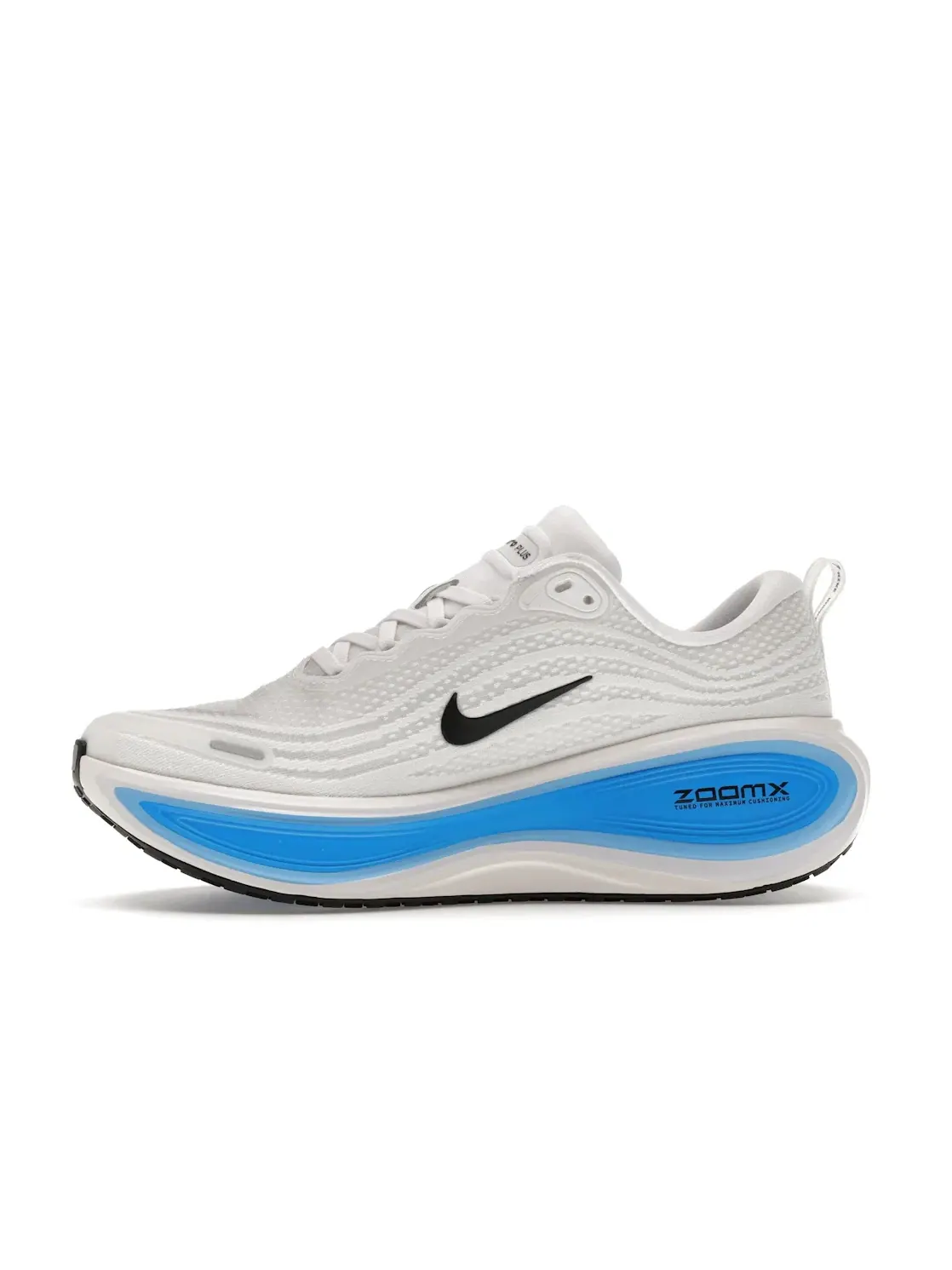 Мужские кроссовки для бега с динамичным дизайном Nike Vomero Plus — изображение 3 из 4, белый/синий/синий/черный