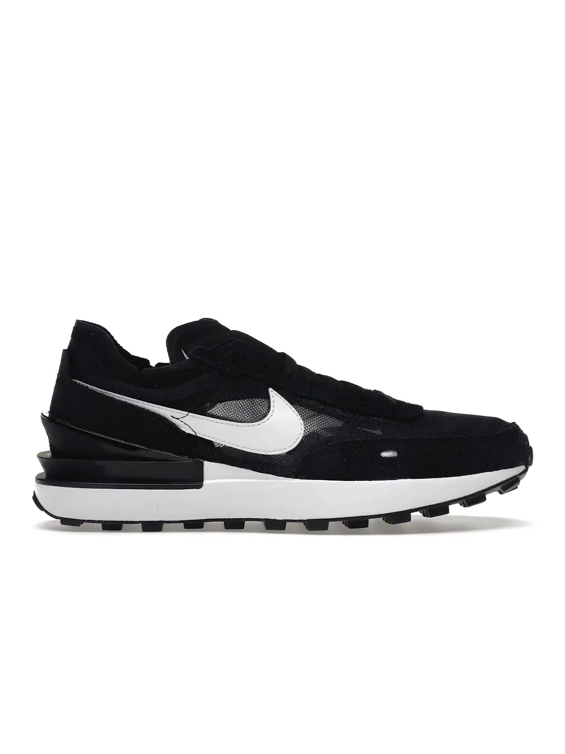 Женские кроссовки повседневные Nike Waffle One — изображение 1 из 4, черный/белый