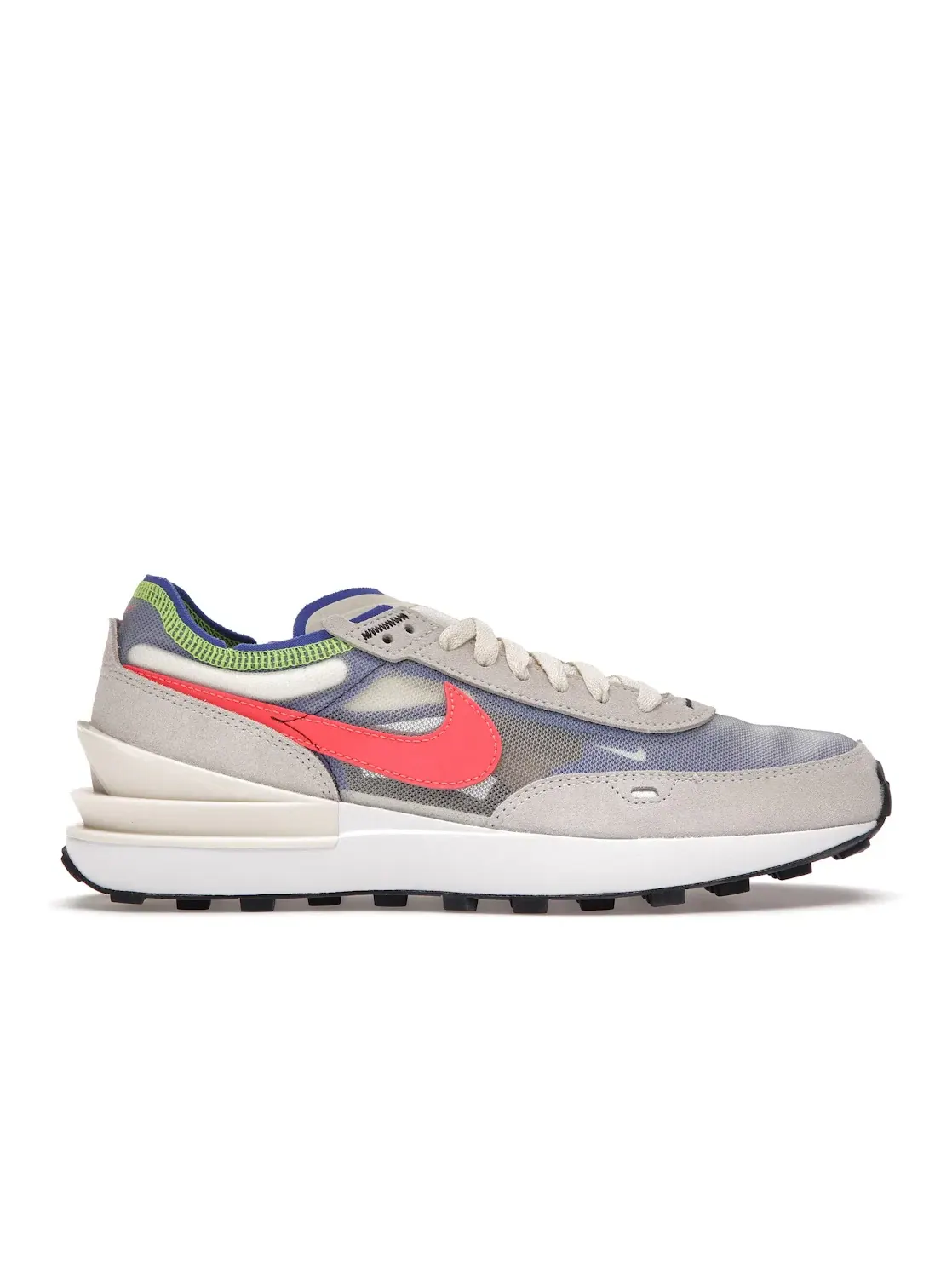 Мужские кроссовки на шнуровке Nike Waffle One, Coconut Milk/Bright Crimson-Hyper Royal — изображение 1 из 4