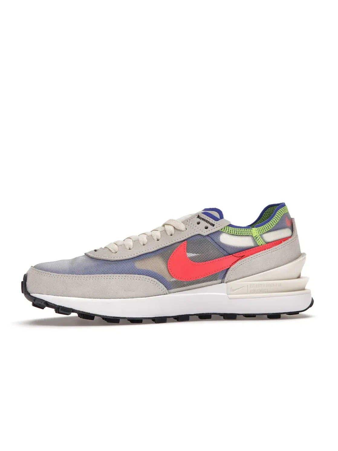 Мужские кроссовки на шнуровке Nike Waffle One, Coconut Milk/Bright Crimson-Hyper Royal — изображение 3 из 4