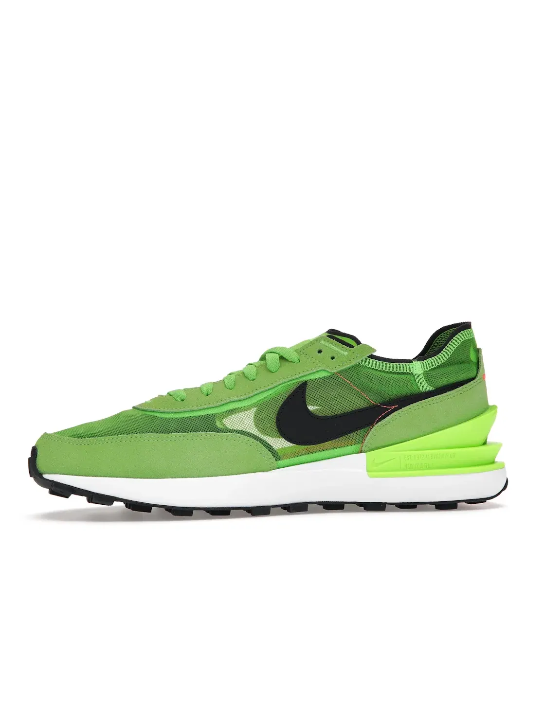 Мужские кроссовки Lifestyle с обновленной подошвой Nike Waffle One — изображение 3 из 4, зеленый/-черный