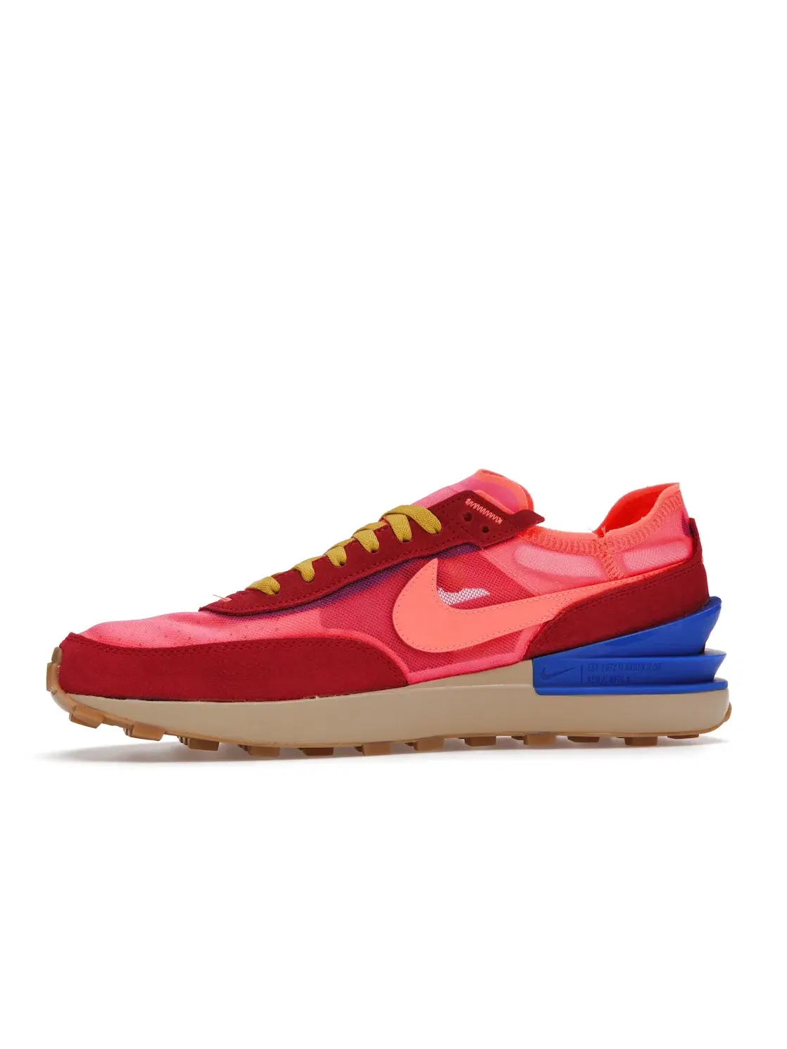 Мужские кроссовки Lifestyle с ретро-дизайном Nike Waffle One — изображение 3 из 4, розовый/красный/синий