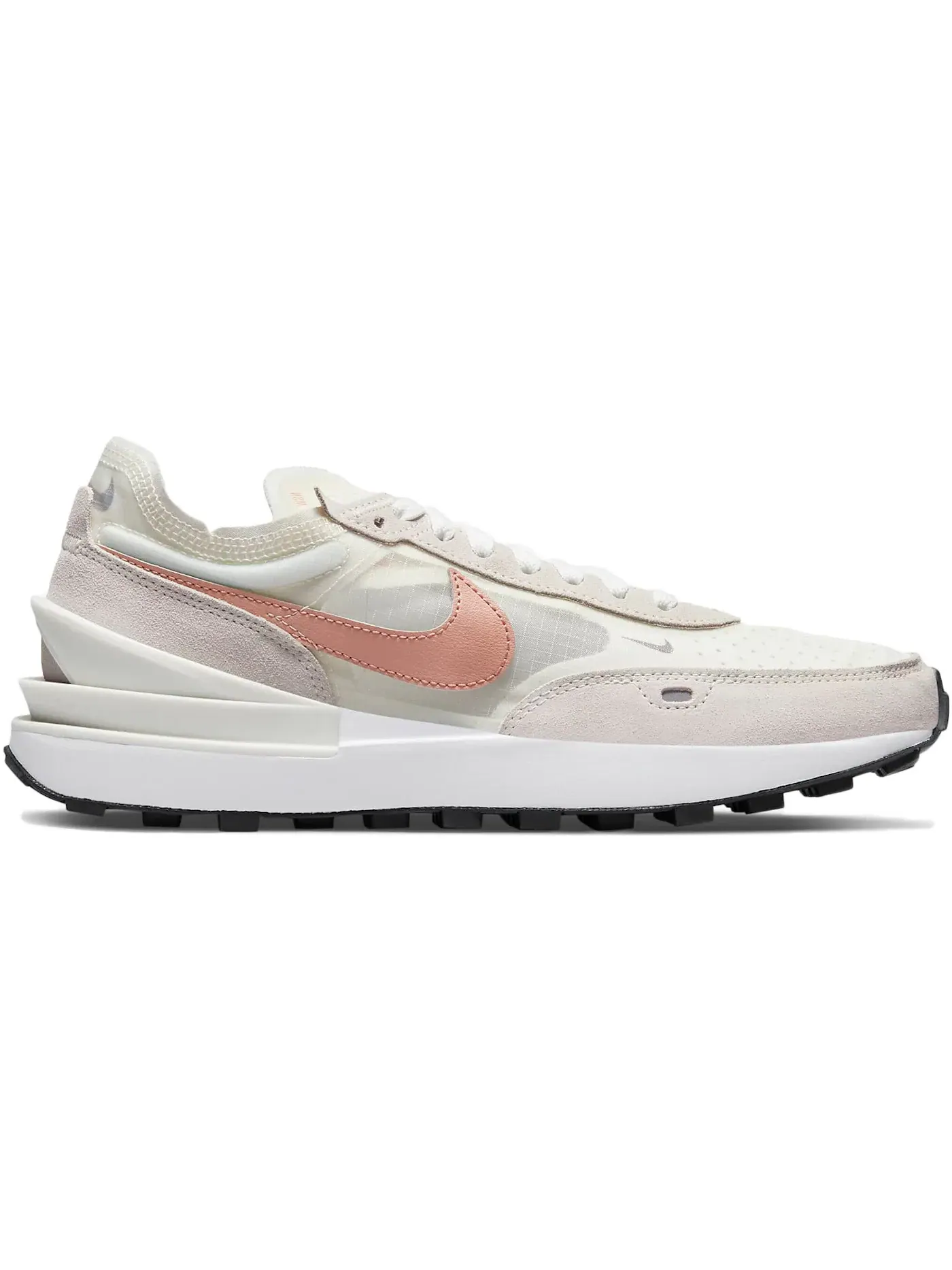 Женские кроссовки Lifestyle Nike Waffle One — изображение 1 из 1, белый/черный/розовый