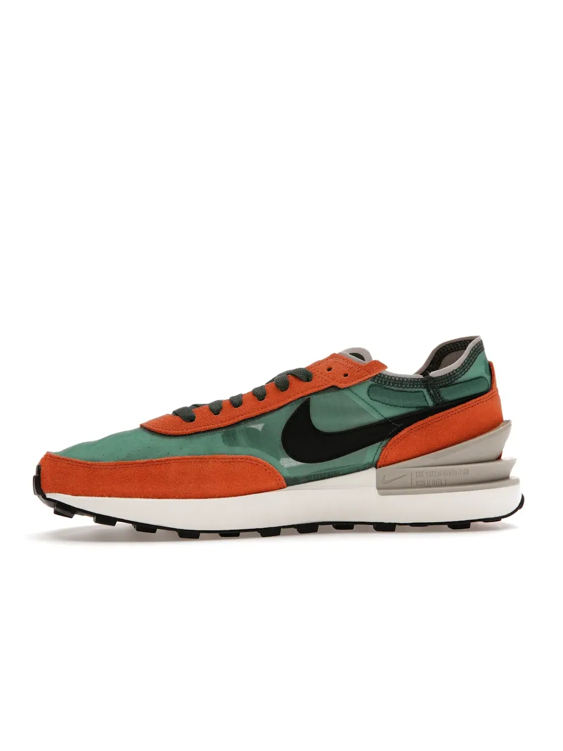 Мужские кроссовки Lifestyle Nike Waffle One SE — изображение 3 из 4, зеленый оранжевый черный