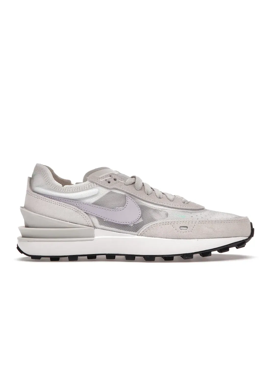 Женские кроссовки с текстильным верхом Nike Waffle One — изображение 1 из 4, белый/светлый/зеленый