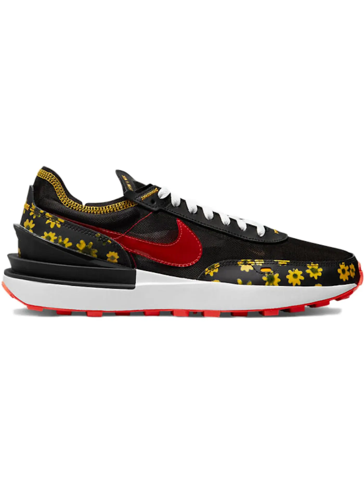 Мужские кроссовки Lifestyle Nike Waffle One — изображение 1 из 1, черный/желтый-красный